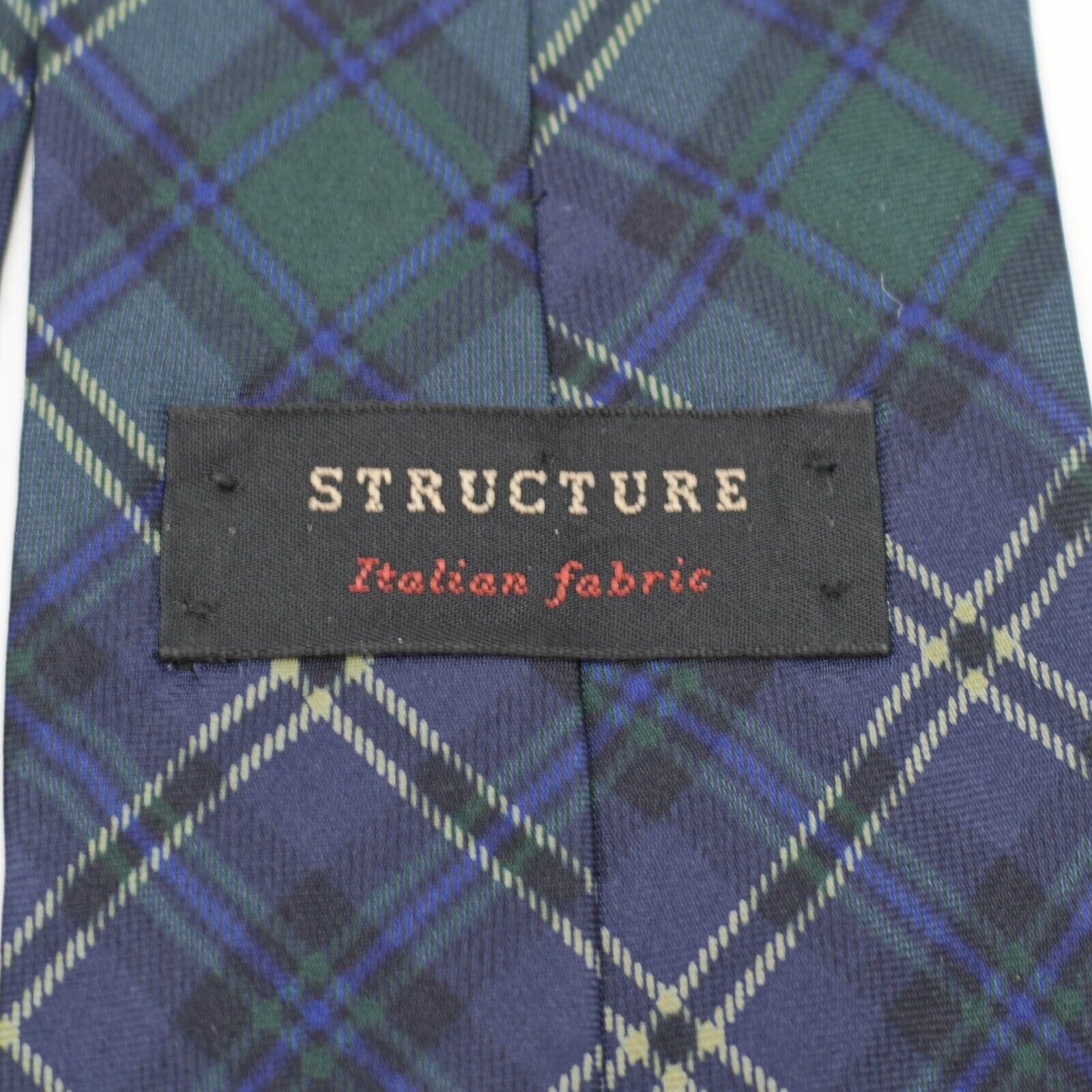 Structure Structure Blue Green Plaid Cowboy Novelty Print Short Wide S Size ONE SIZE - 3 Thumbnail