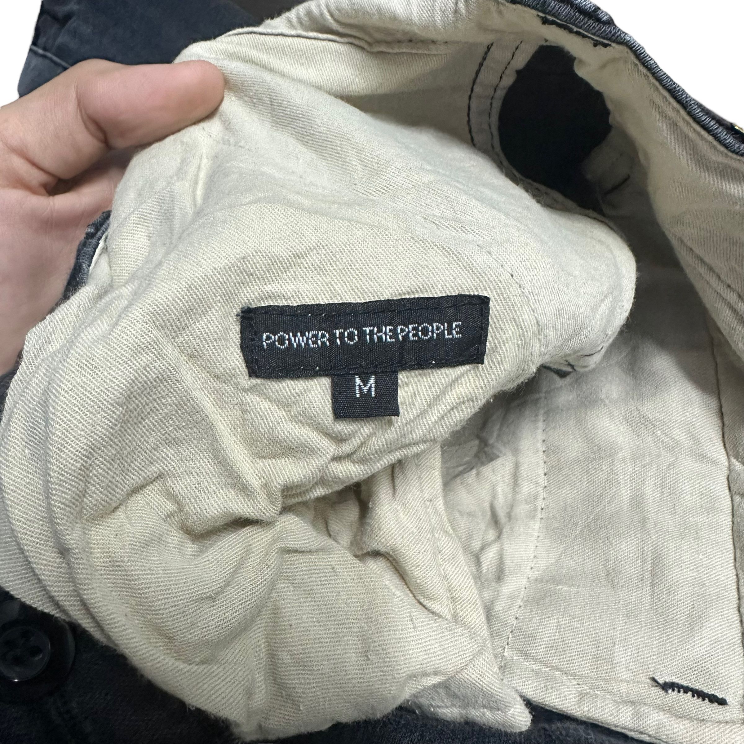 Japanese Brand POWER TO THE PEOPLE STUDDED CARGO PANT #8087-201 Size US 33 - 9 Thumbnail