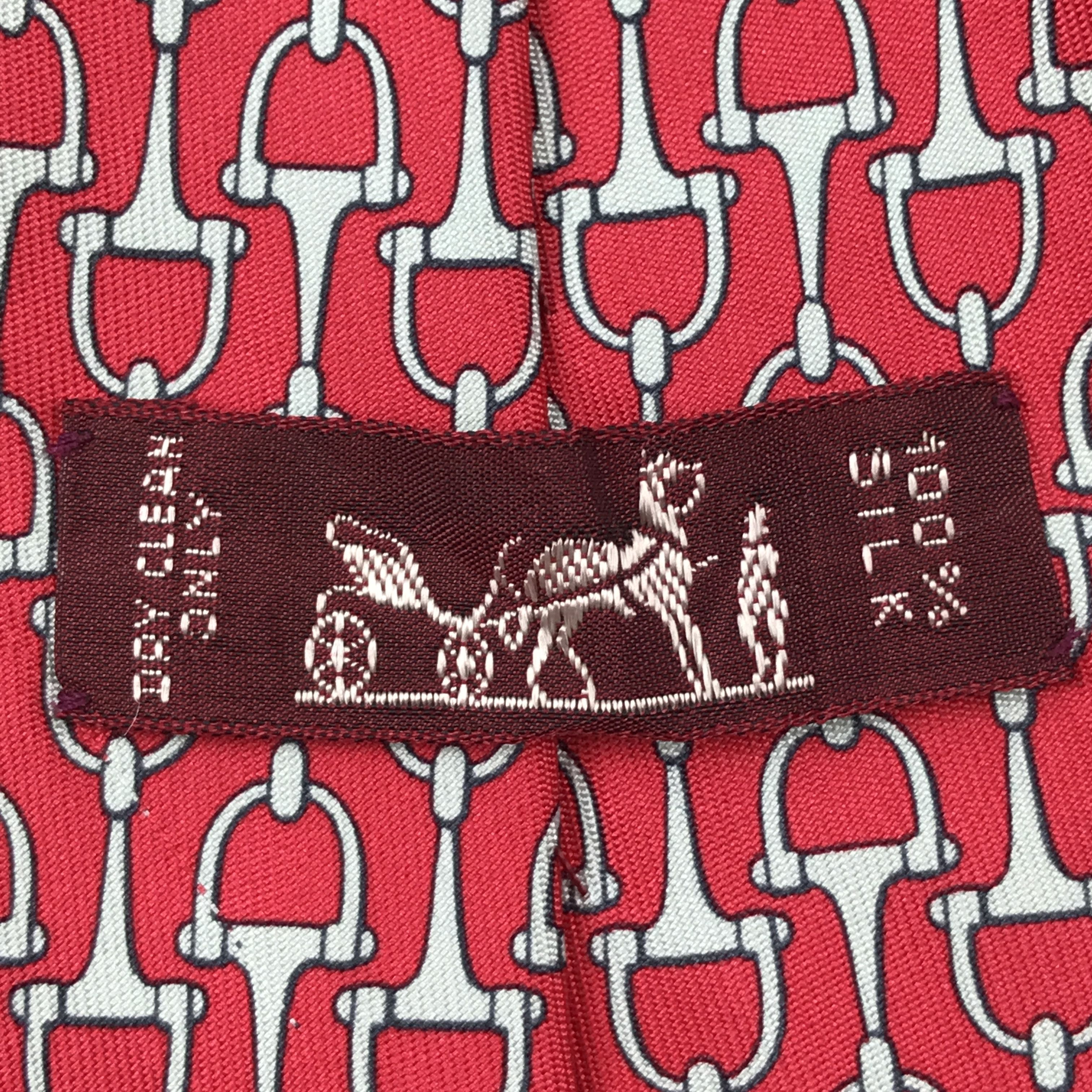 Hermes Vintage Hermes Silk Necktie Size ONE SIZE - 7 Thumbnail