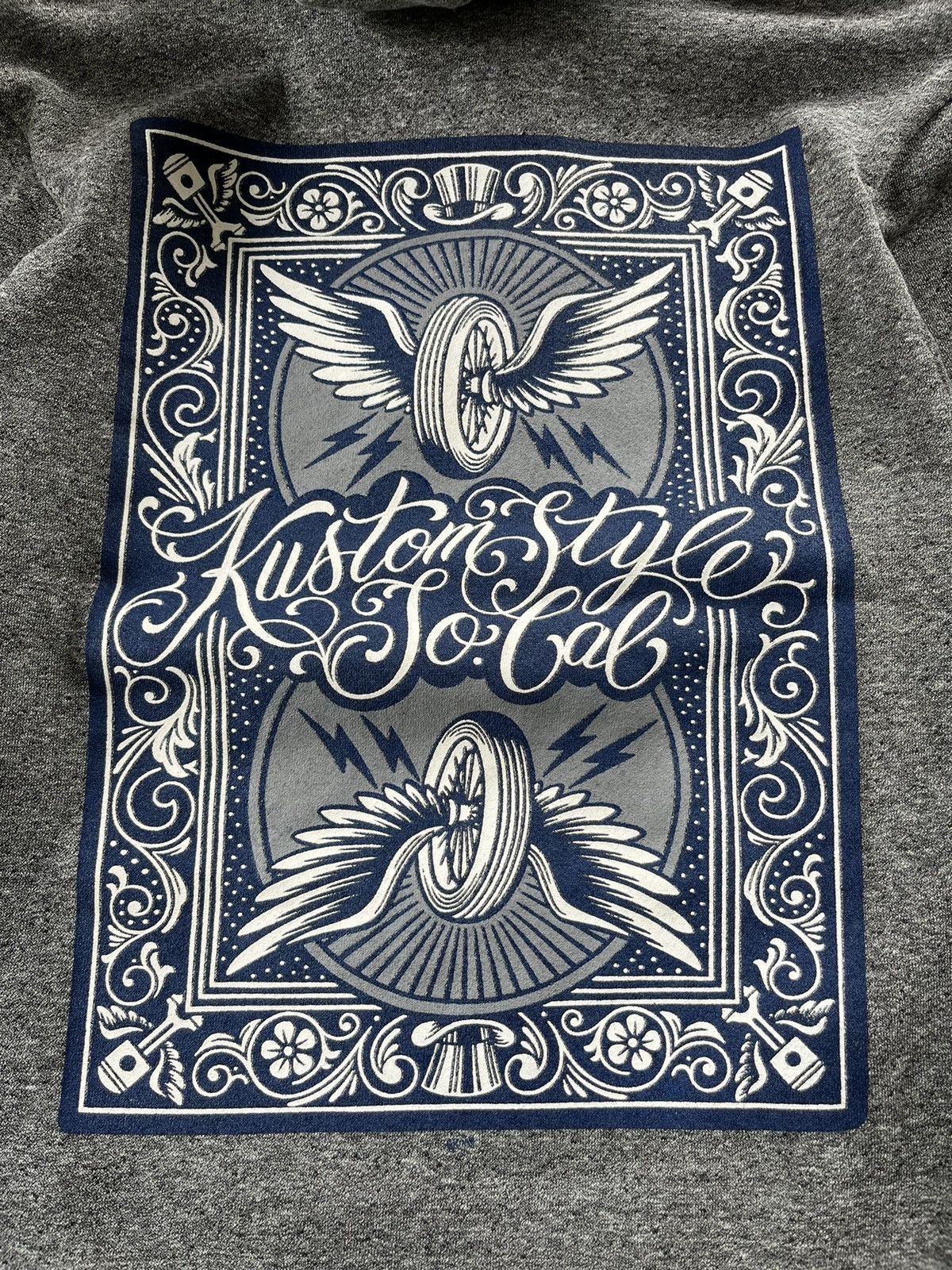 Vintage 🔥Vintage Kustom Style So Cal Von Ducth Wing Logo Hoodie Size US M / EU 48-50 / 2 - 9 Thumbnail