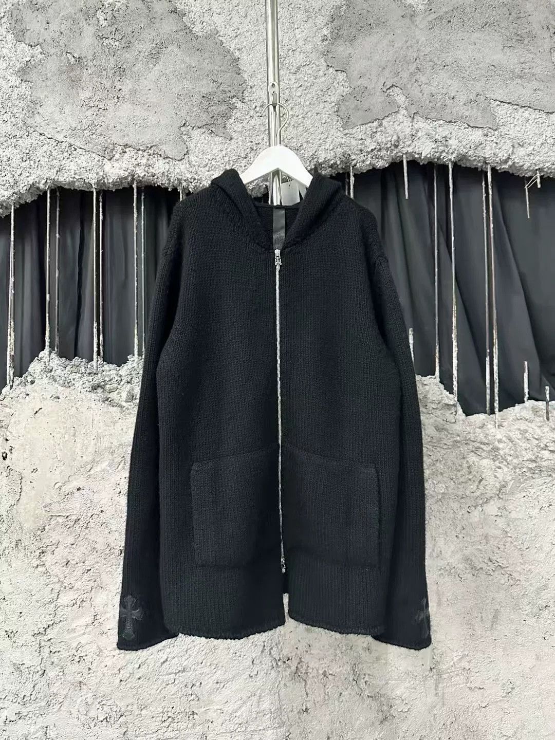 Chrome Hearts Chrome Hearts Cross Patchwork Zip Hoodie Size US L / EU 52-54 / 3 - 1 Thumbnail