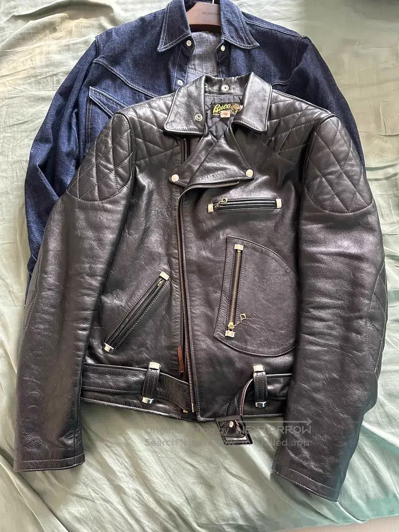 Buco Buco J82 leather jacket Size US L / EU 52-54 / 3 - 1 Thumbnail