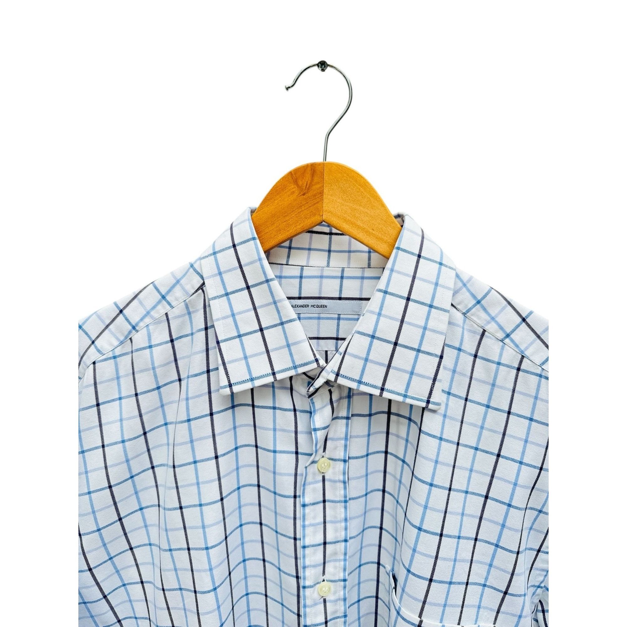 Alexander McQueen Spring/Summer 1995 White Checkered Shirt Size US L / EU 52-54 / 3 - 2 Thumbnail