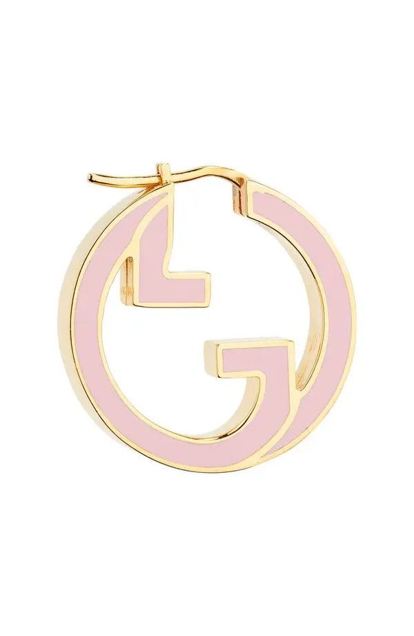 Gucci oc11z0126 Size: OS / Blondie Hoop Earrings In Pink Size ONE SIZE - 3 Thumbnail