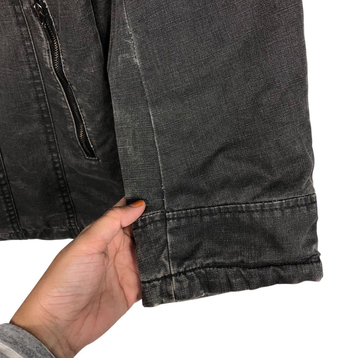 Japanese Brand 📌Vintage Biker Chore Jacket Create Barefoot Issey Miyake Size US L / EU 52-54 / 3 - 16 Thumbnail