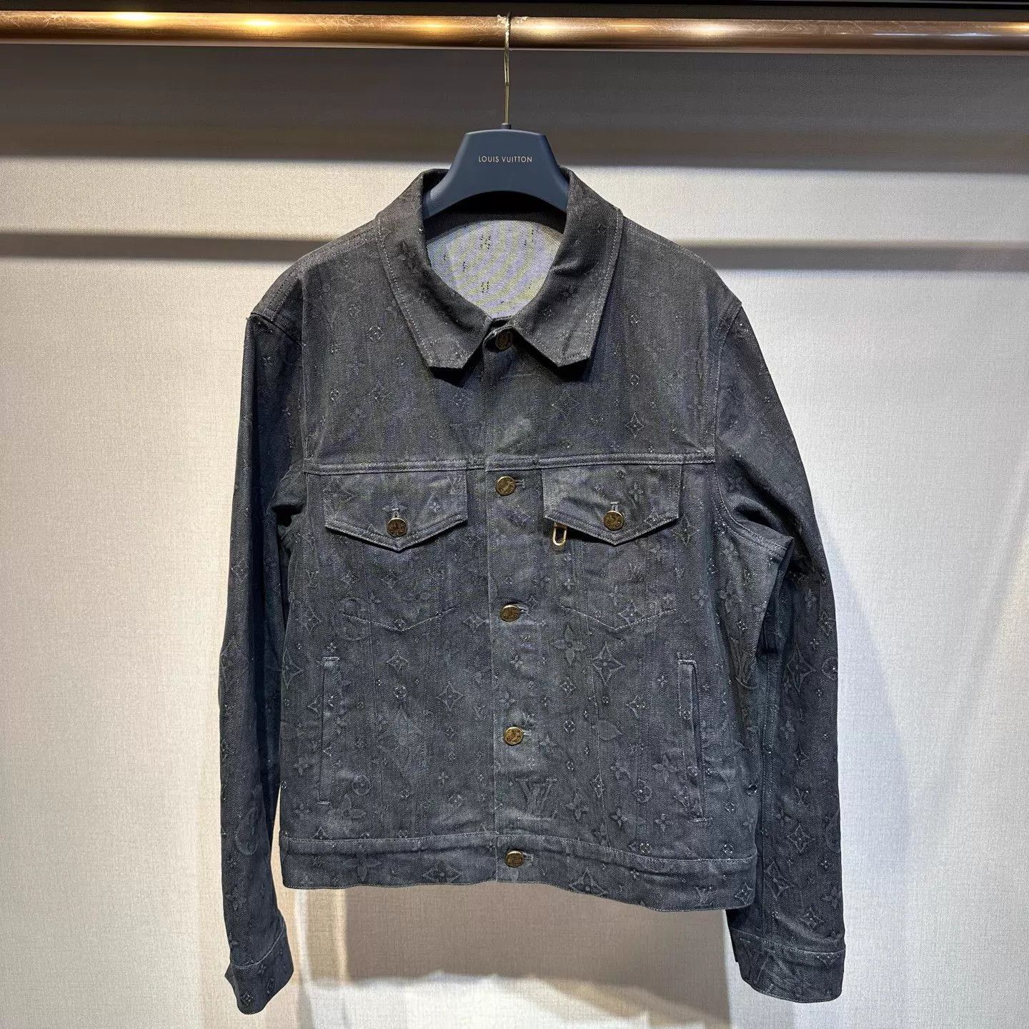Louis Vuitton Louis Vuitton All Over Monogram Denim Jacket 48 Size US M / EU 48-50 / 2 - 1 Thumbnail