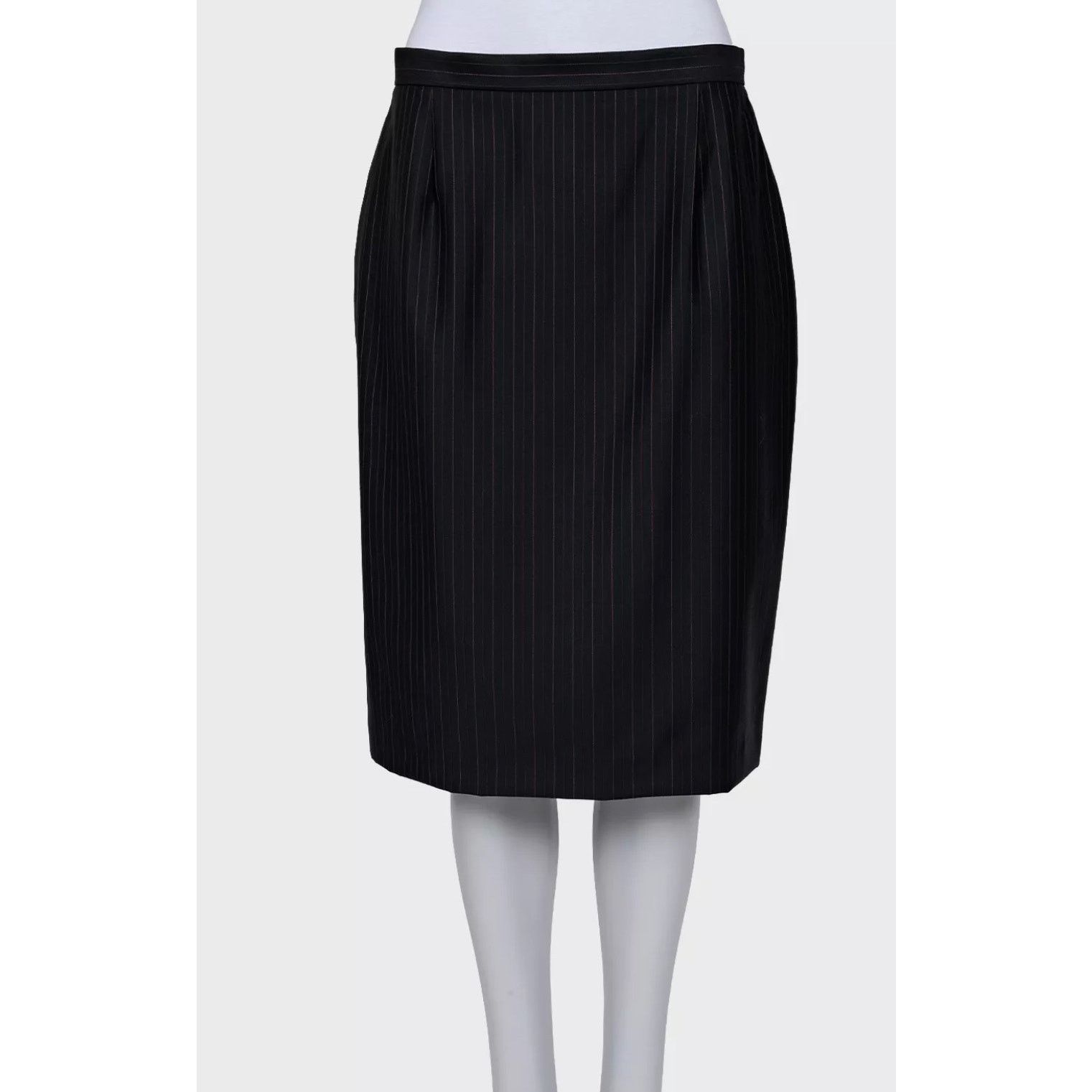 Dior Christian Dior Black Wool Pinstripe Suit Sz. FR44 / XXL Size L / US 10 / IT 46 - 4 Thumbnail