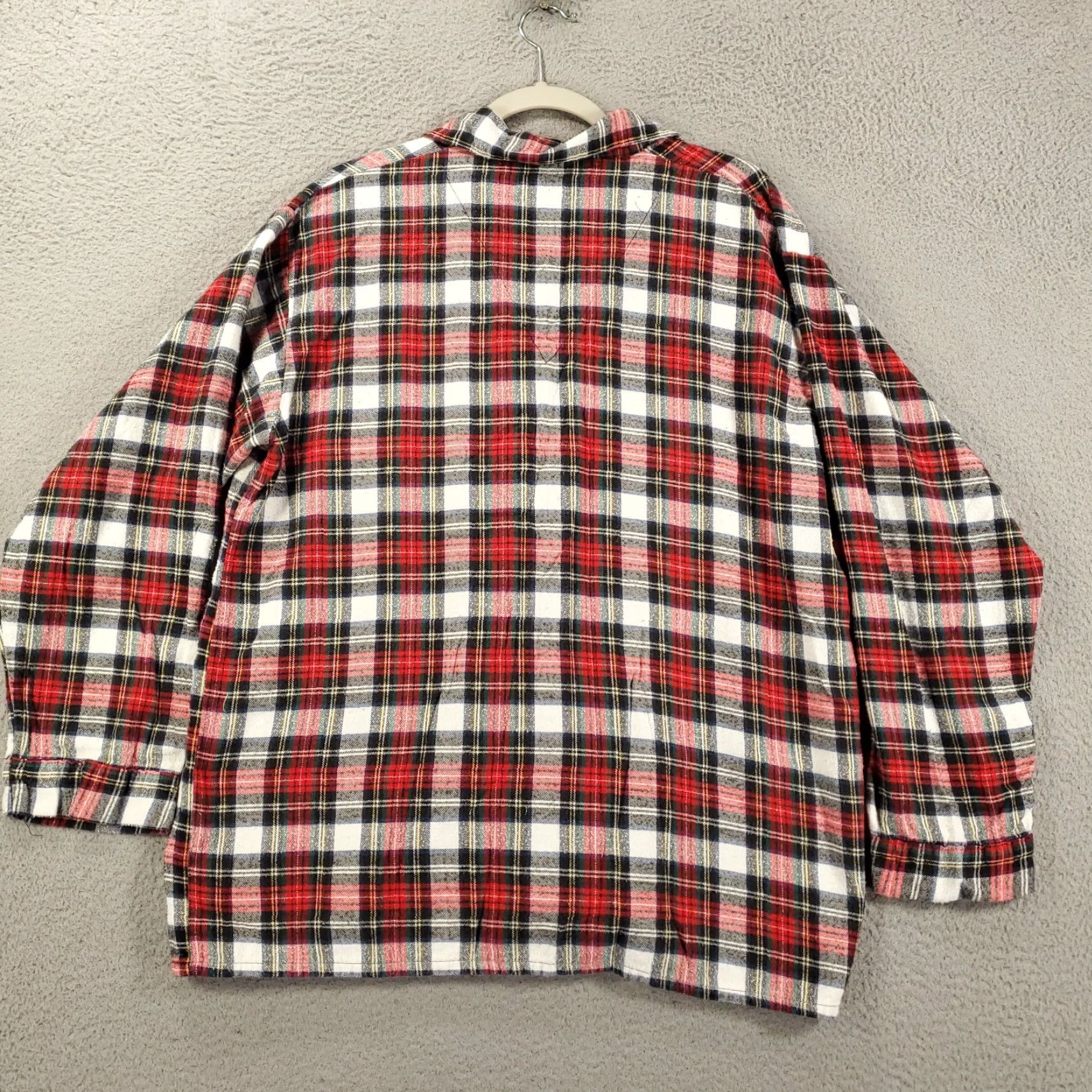 Oscar De La Renta Oscar de la Renta Flannel Pajama Top Mens L Plaid Button Up Shirt PJ USA Size US L / EU 52-54 / 3 - 6 Thumbnail