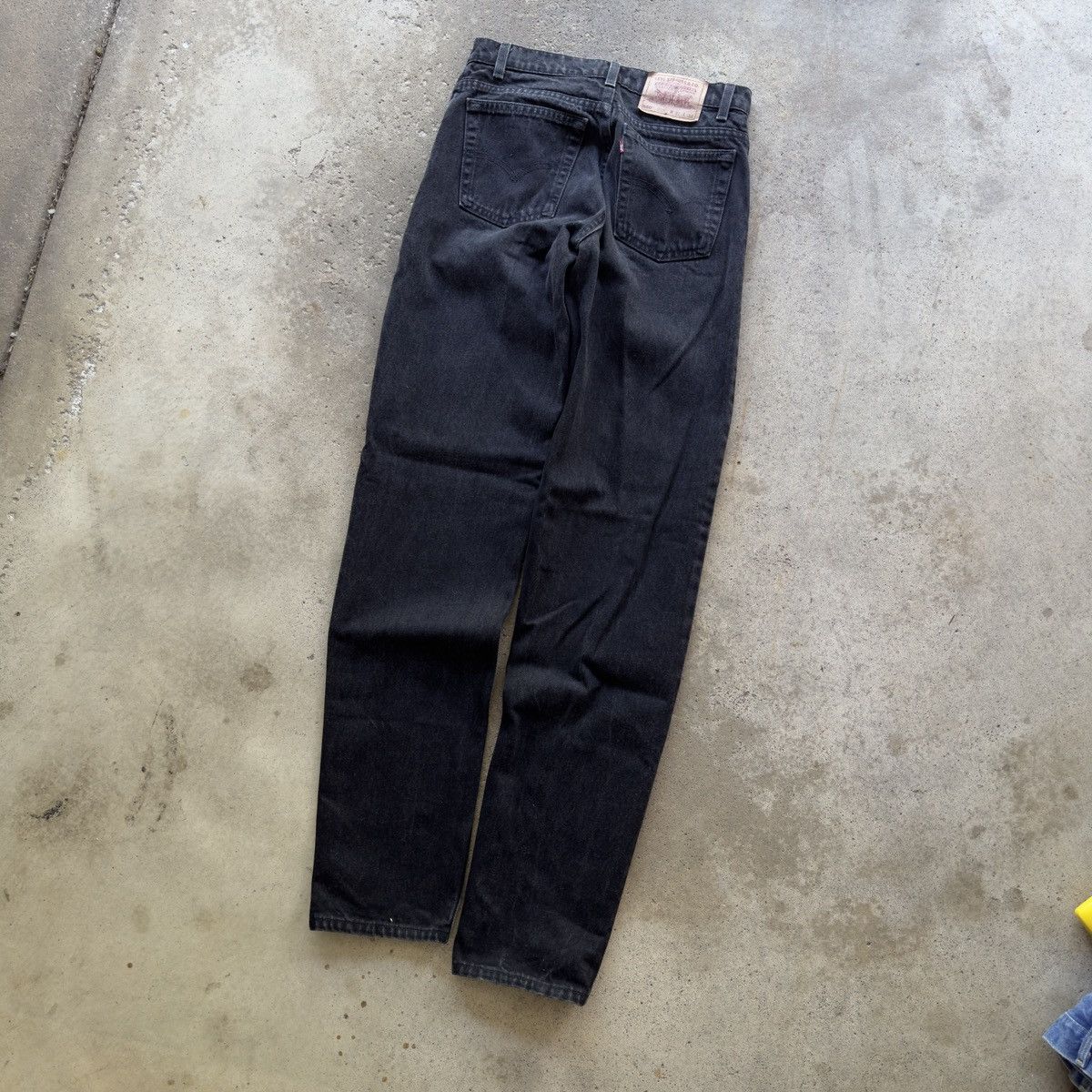 Faded Black Levi's 550 Jeans ERD Grunge Thrashed Skater