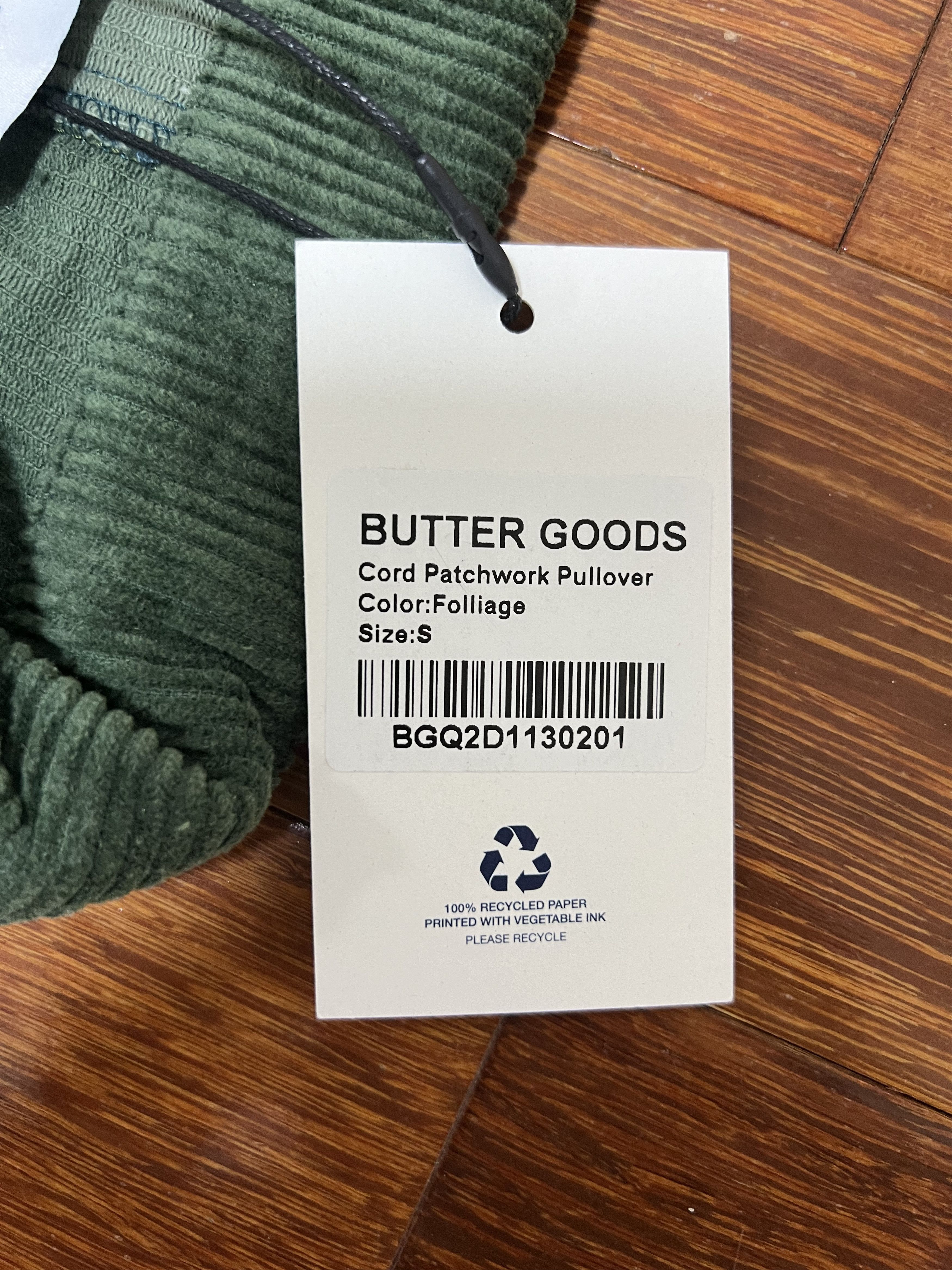 Butter Goods 💚 Butter Goods Corduroy Patchwork Pullover Foliage NEW Size US S / EU 44-46 / 1 - 11 Thumbnail