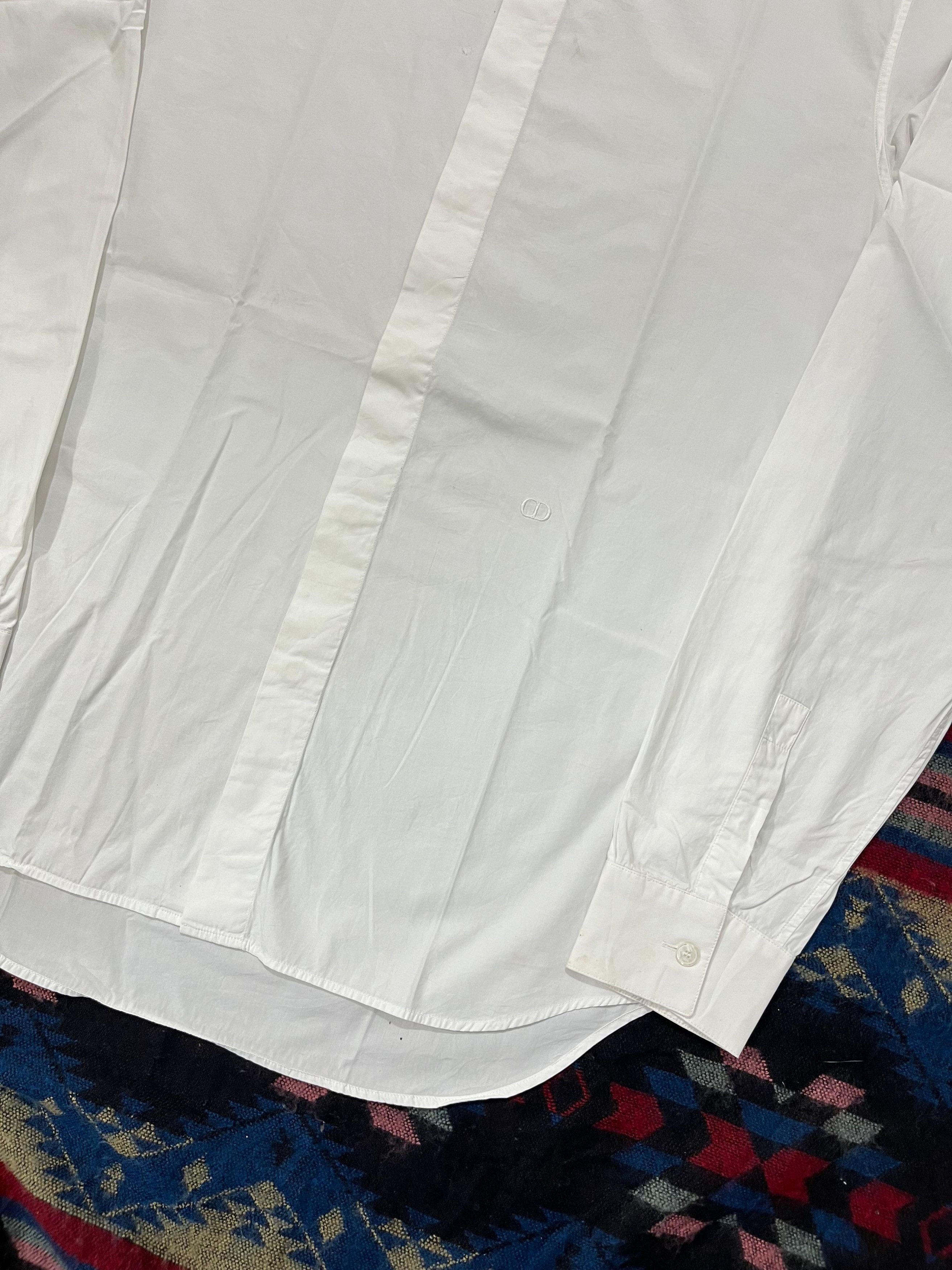 Dior Dior Uniforme Men Button up White Shirt Size US S / EU 44-46 / 1 - 2 Thumbnail