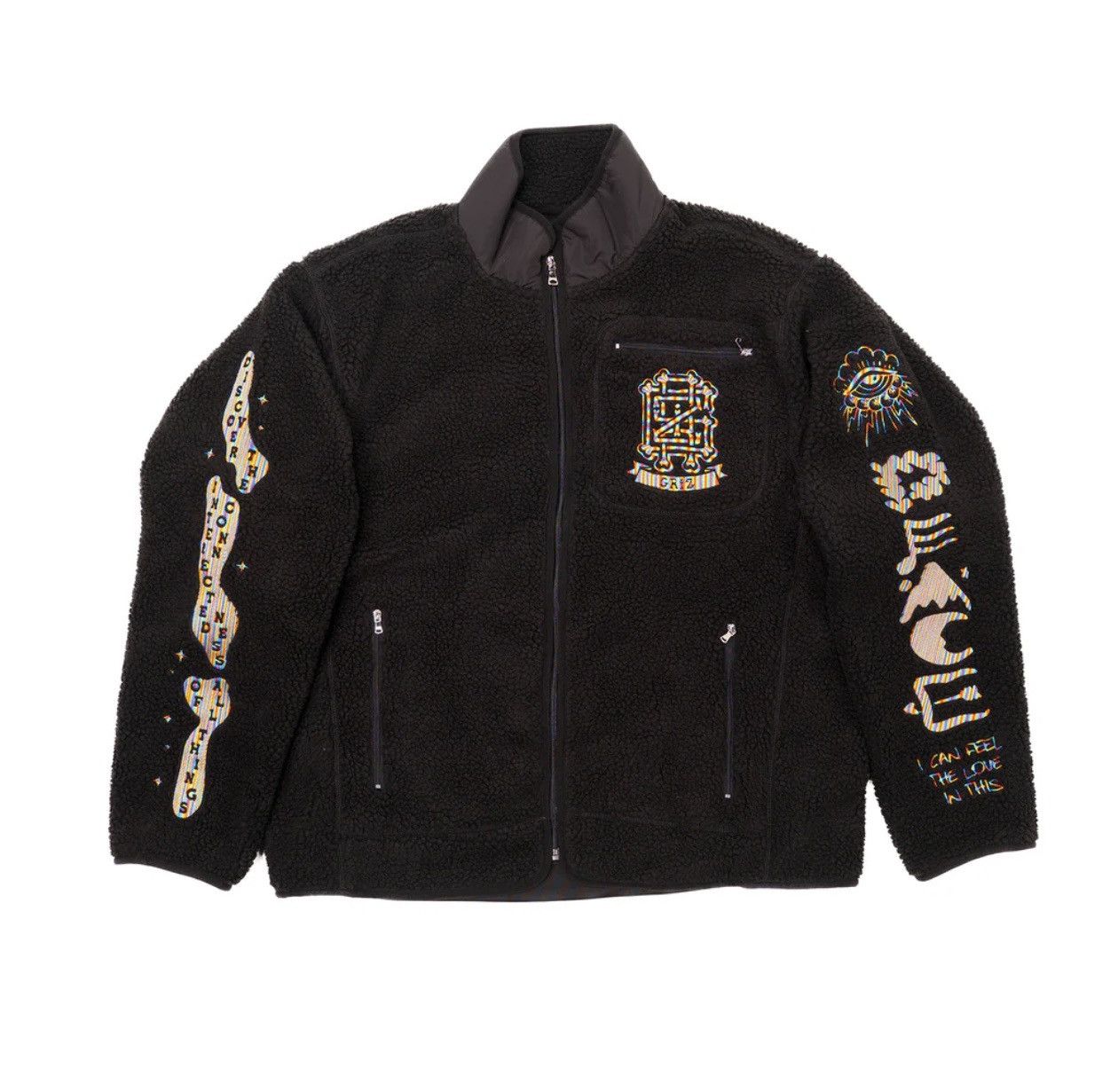 GRIZ POLAR FLEECE JACKET LIMITED EDITION GRIZMAS SHERPA NEW