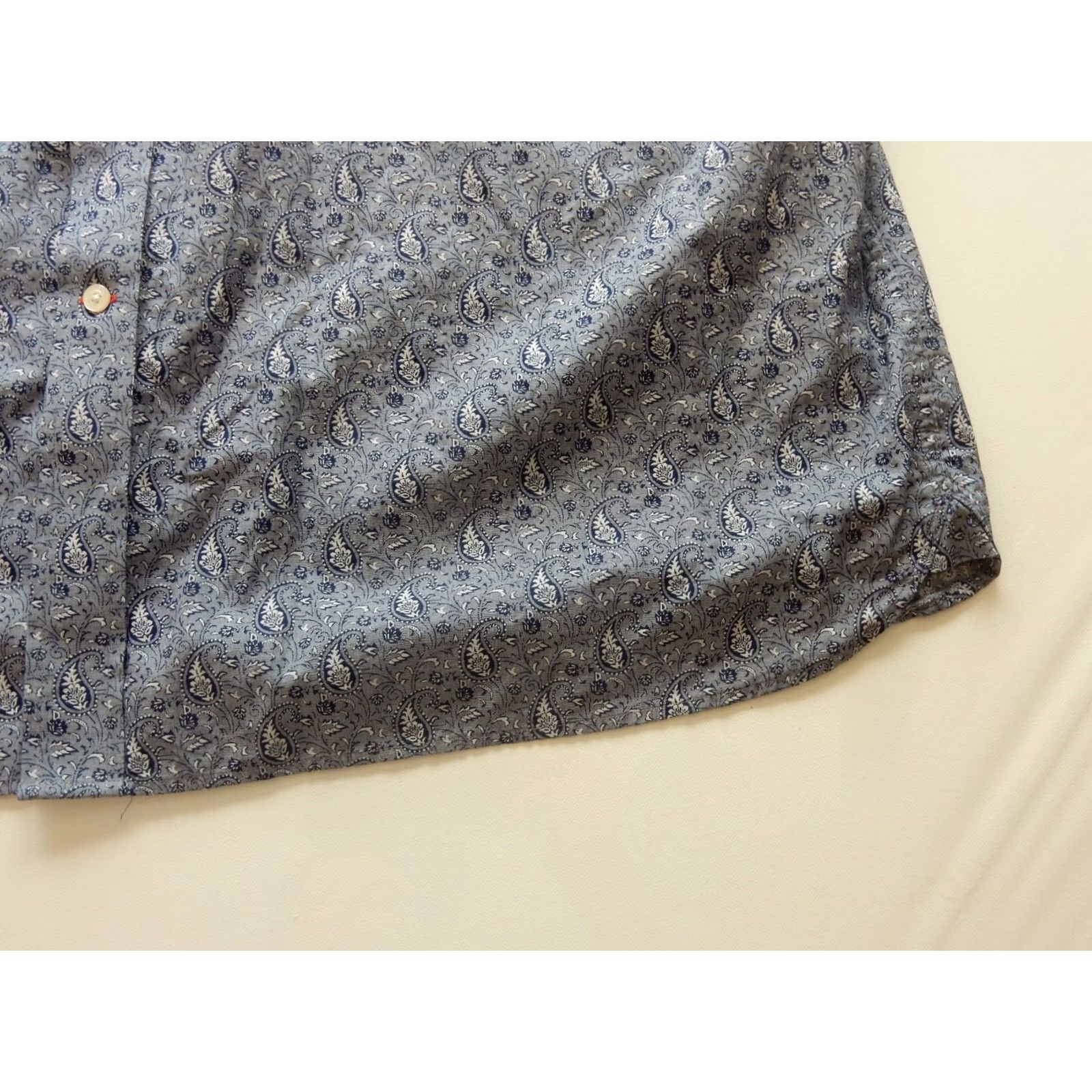 Polo Ralph Lauren Daniel Cremieux Men's Button-Front Shirt XXL Long Sleeve Blue Paisley Shirt Size US XXL / EU 58 / 5 - 3 Thumbnail