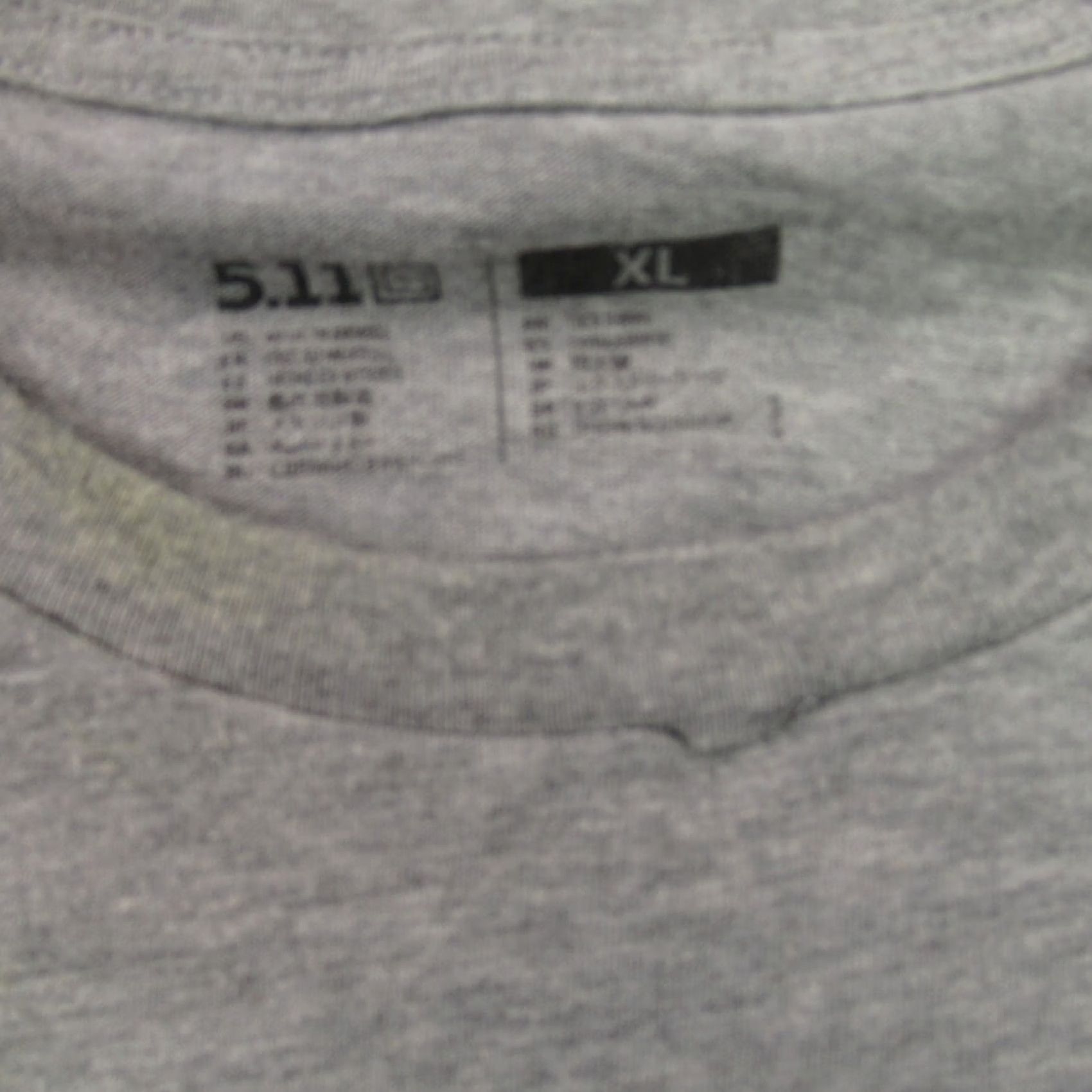 Vintage 5.11 Shirt Mens XL Long Sleeve Original Fit Work Gray Lightweight Logo Knit Crew Neck Casual Outdoor All Seasons Mens XL Size US XL / EU 56 / 4 - 3 Thumbnail