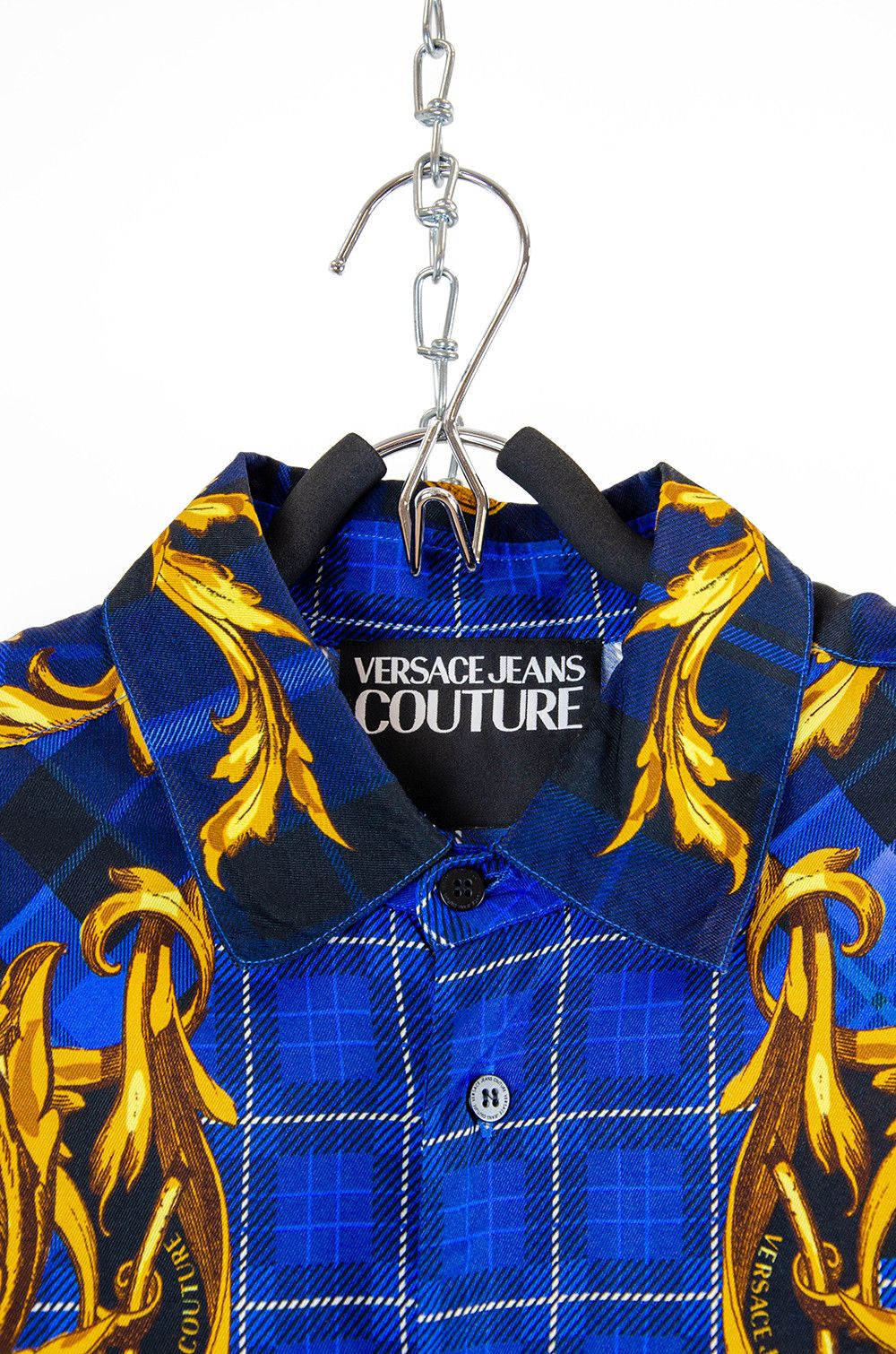Versace Jeans Couture Versace Jeans Couture Baroque Shirt Blue - Size M Size US XS / EU 42 / 0 - 5 Thumbnail