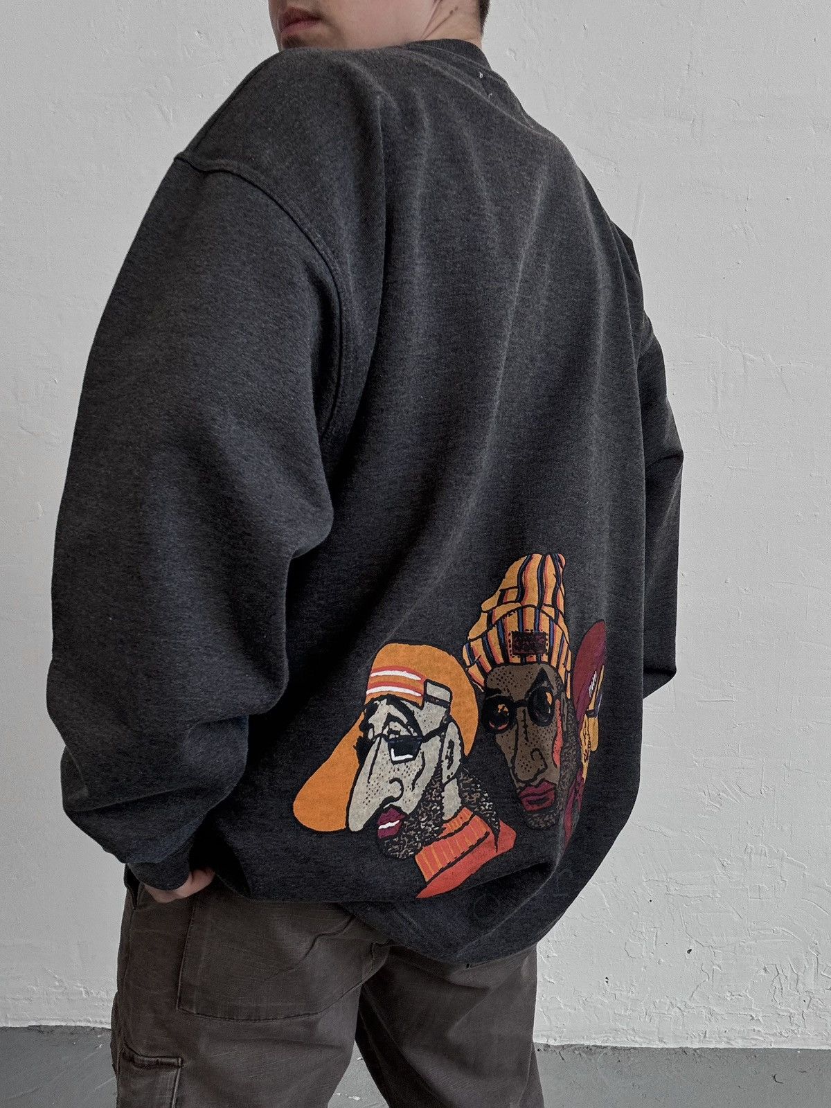 Rap Tees × Vintage Rap Afroamerican Vintage Oversize Sweatshirt Size US XL / EU 56 / 4 - 6 Thumbnail