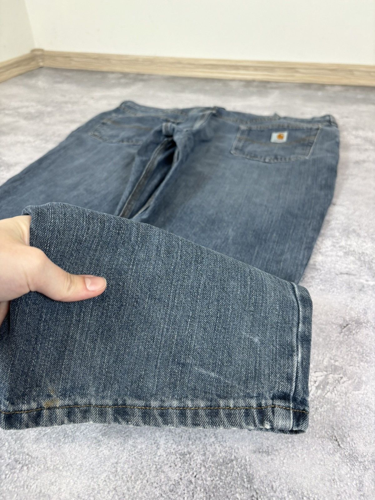 Carhartt Carhartt Men’s Denim Jeans Relaxed Fit USA Workwear Straight Size US 40 / EU 56 - 11 Thumbnail