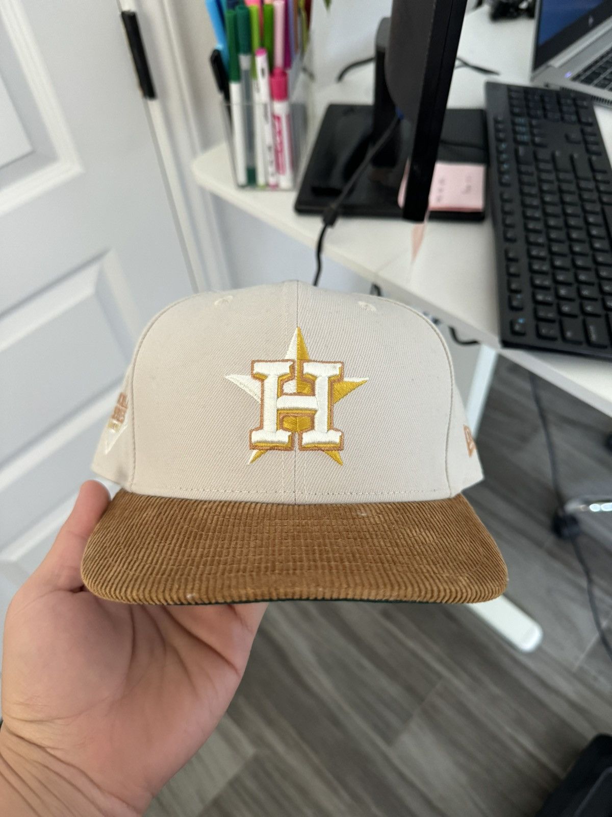 New Era Astros New Era Fitted Size 7 3/4 Size ONE SIZE - 1 Thumbnail