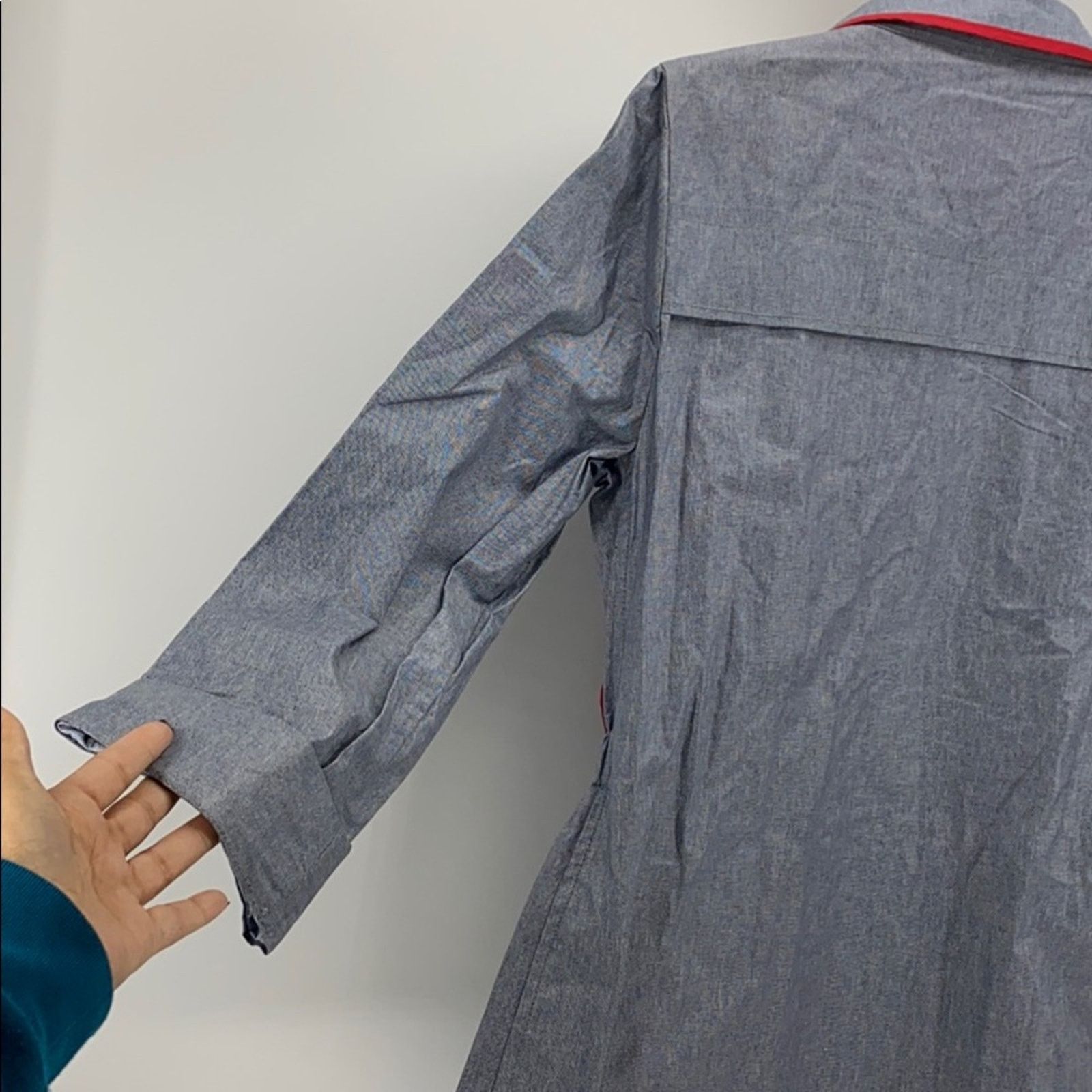 Anthropologie Luii Anthropologie Water Resistant Chambray Zip jacket S Size S / US 4 / IT 40 - 8 Thumbnail