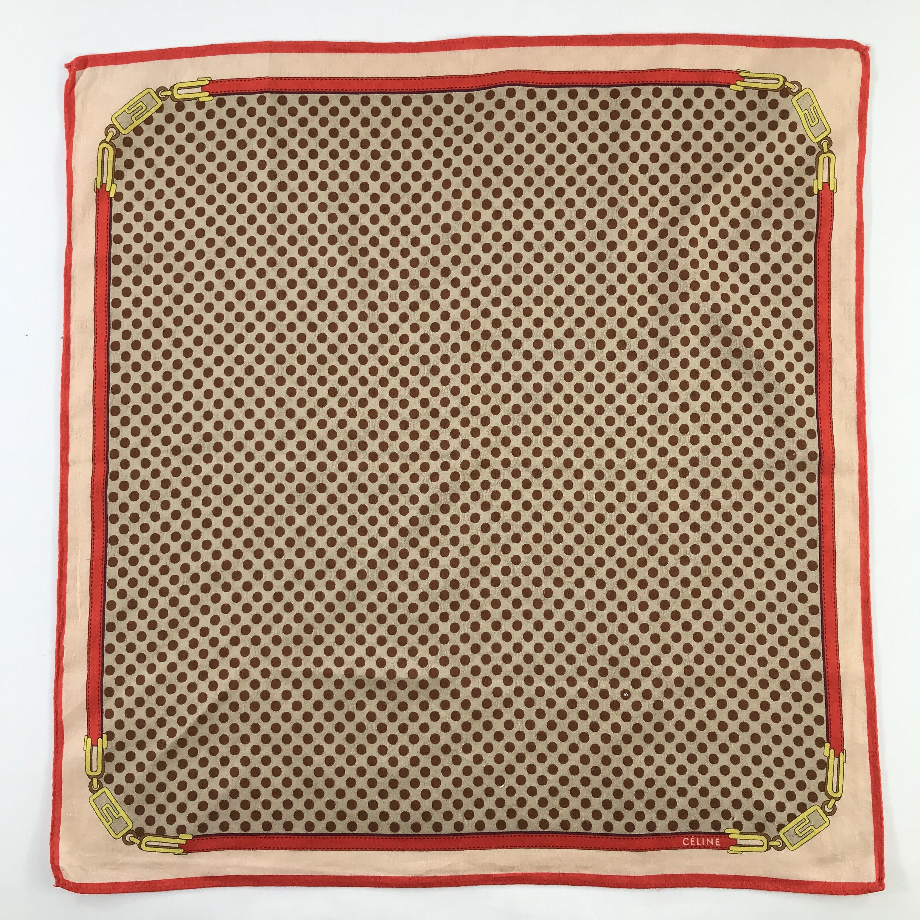 Celine × Vintage Celine Bandana / Handkerchief / Neckerchief - S679 Size ONE SIZE - 1 Thumbnail
