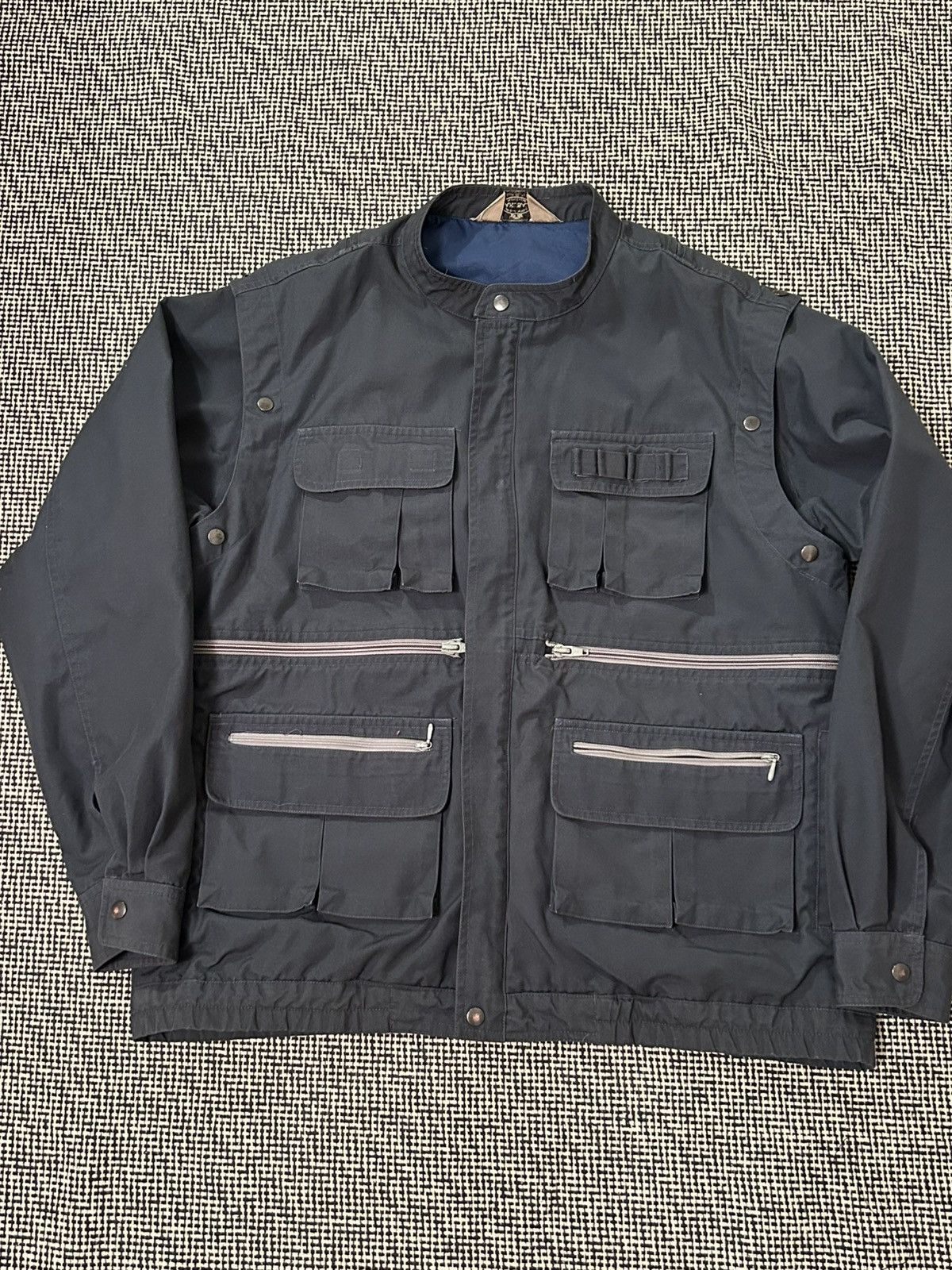 Vintage Vintage Japanese Workwear Tactical Convertible Jacket Size US M / EU 48-50 / 2 - 1 Thumbnail