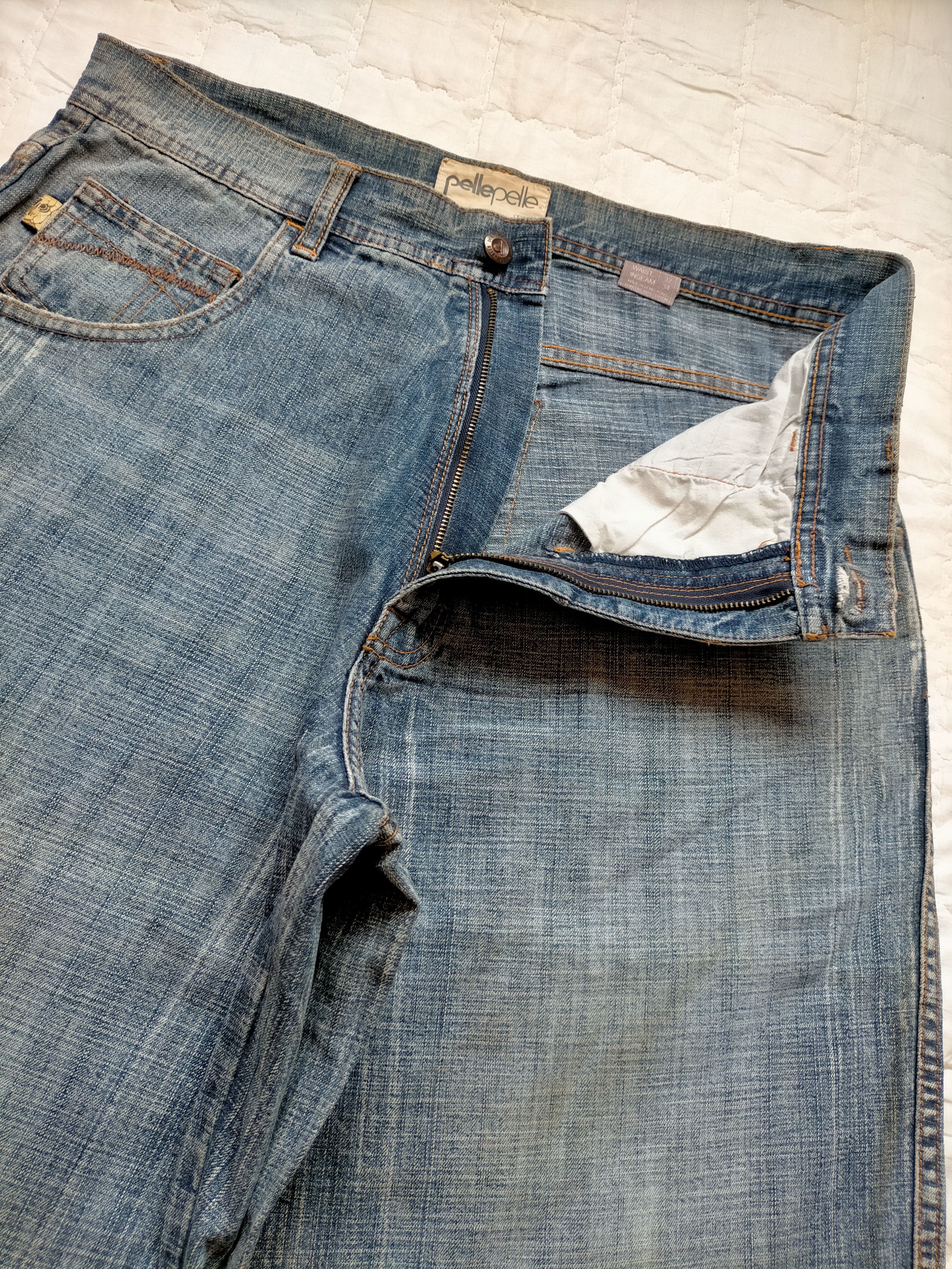 Pelle Pelle Vtg 90s Pelle Pelle Wide Baggy Skateboarding Style Jeans Size US 32 / EU 48 - 3 Thumbnail