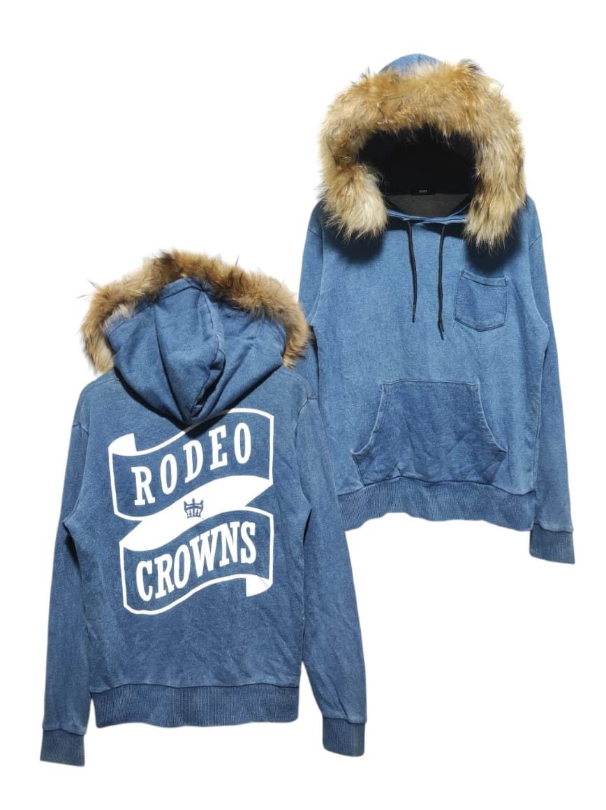 Rodeo Crown Denim Fur Hoodie Ifsixwasnine Lgb Style