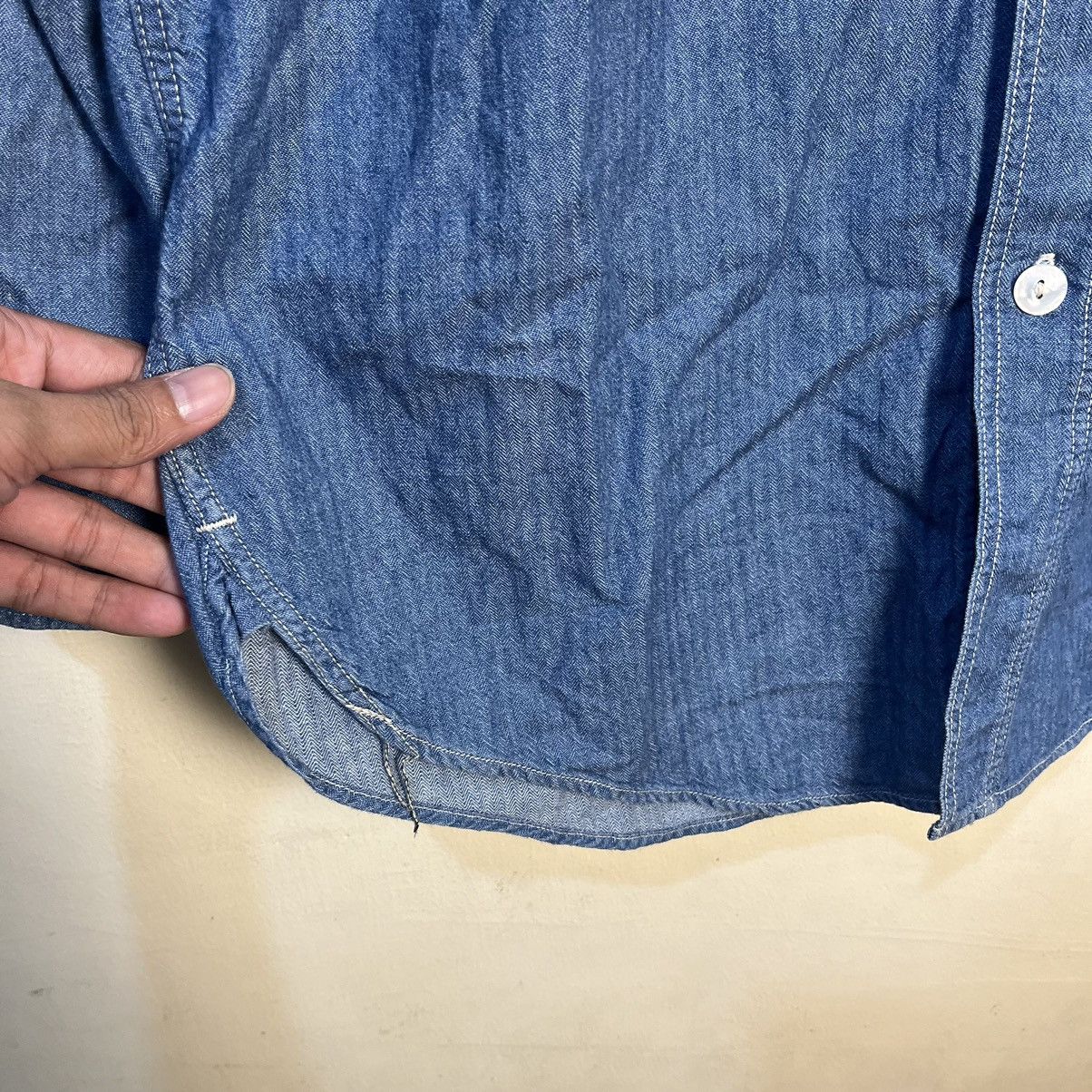 Vintage The Union Special Overalls Co. Engineer Button Up LS Shirt Size US L / EU 52-54 / 3 - 10 Thumbnail