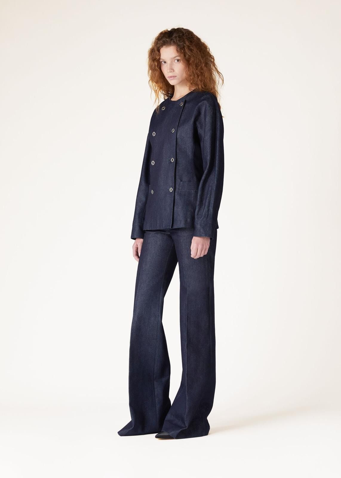 Loro Piana o1srvl11e0125 FAO0671 Jose Denim Trouser in Navy Blue Size 27" / US 4 / IT 40 - 6 Thumbnail
