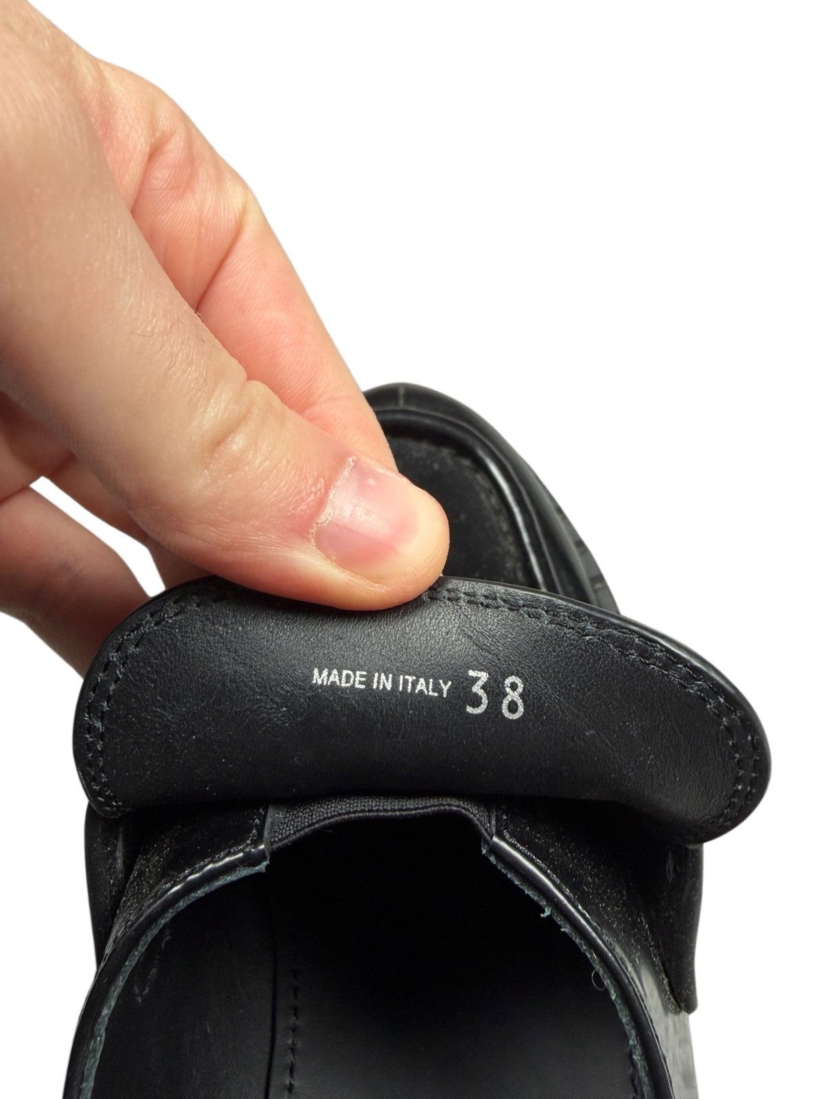 Prada Prada Loafers Black Leather Triangle Logo Size 38 Size US 8 / IT 38 - 9 Thumbnail