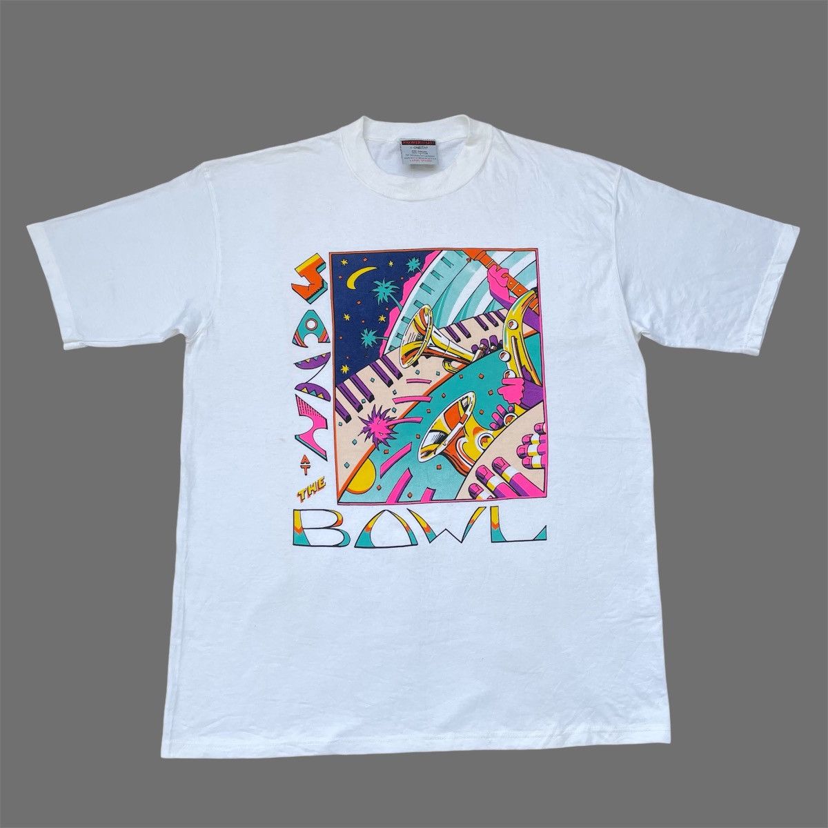 Vintage Vintage Jazz At The Bowl Art T-Shirt Size US L / EU 52-54 / 3 - 1 Thumbnail