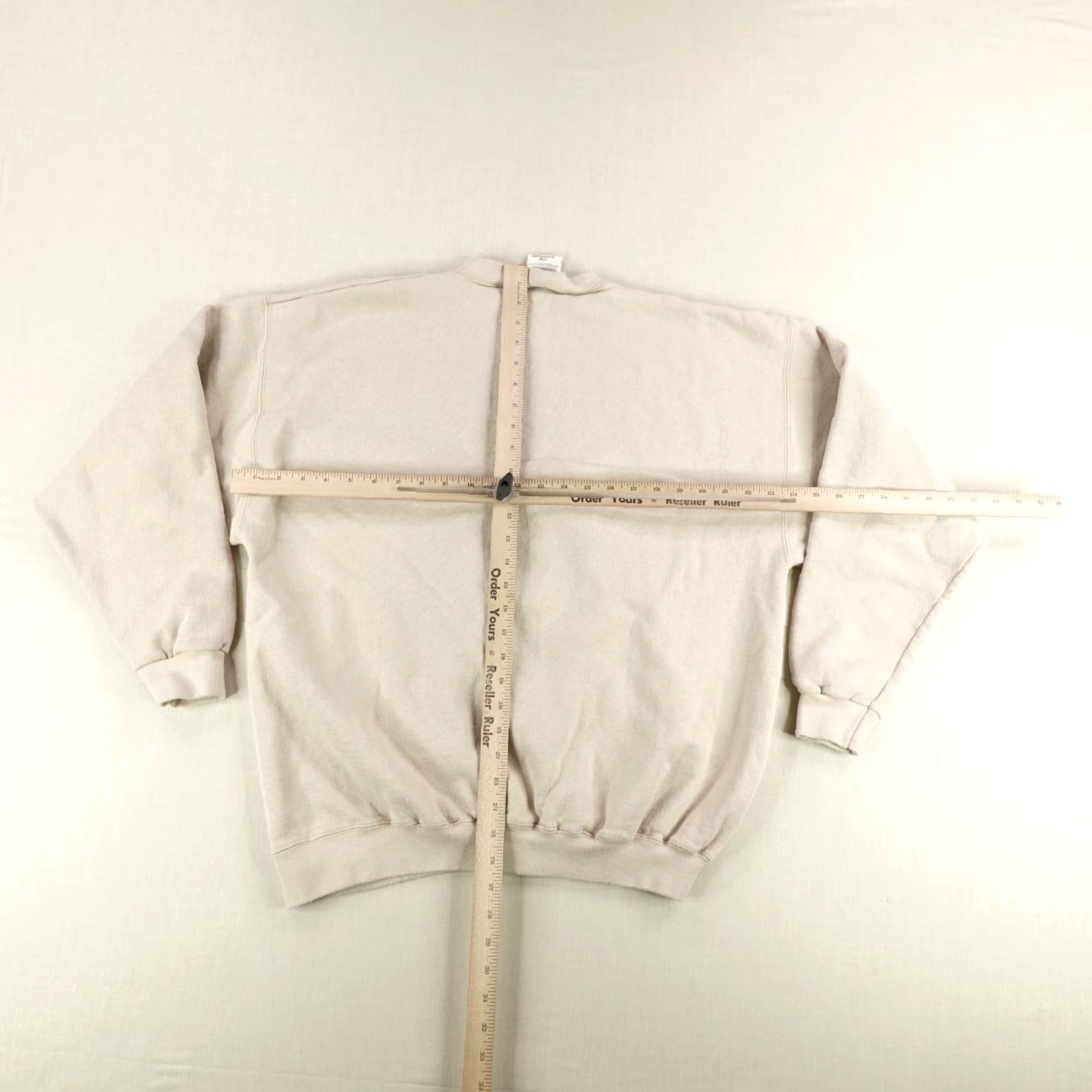 Tultex Vintage Fishing Sweatshirt Mens Large Beige 90s Fisherman Angler Crew Size US L / EU 52-54 / 3 - 6 Thumbnail