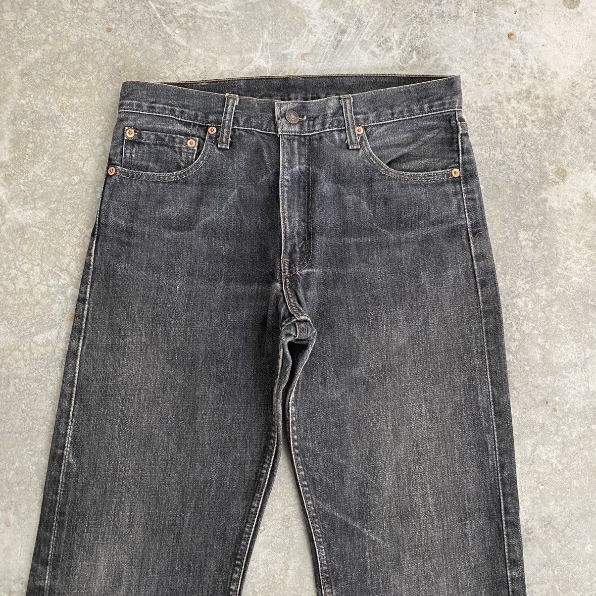 Levi's Size 31x29.5 Vintage Levis 505 Faded Black Denim Jeans Size US 31 - 3 Thumbnail