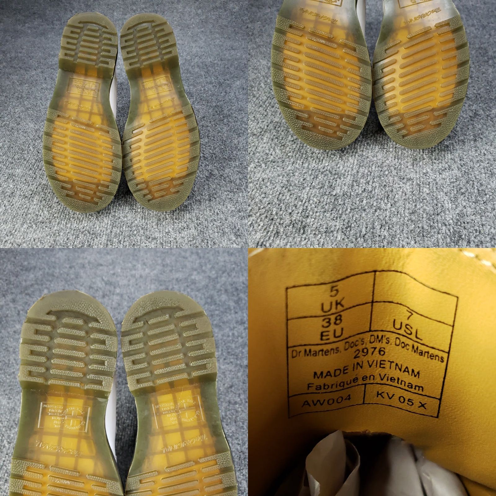 Dr. Martens Dr. Martens Chelsea Boots Womens Size 7 White Leather Boots 2976 Chelsea Pattern Solid Round Toe Pull On Unisex Adults Boot Leather Mens Womens Size US 5 / IT 35 - 8 Thumbnail