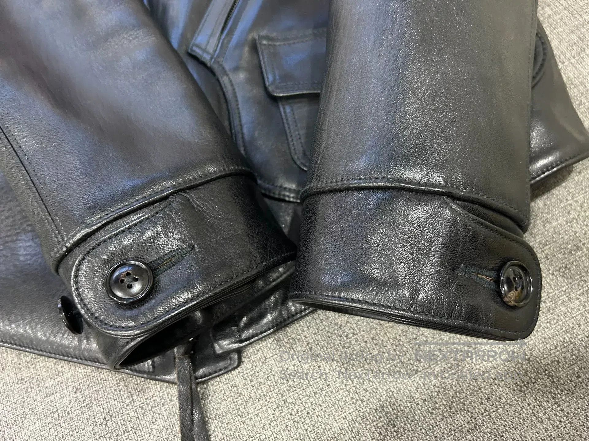 Fine Creek fine creek leather thick motorcycle jacket. Size US M / EU 48-50 / 2 - 4 Thumbnail