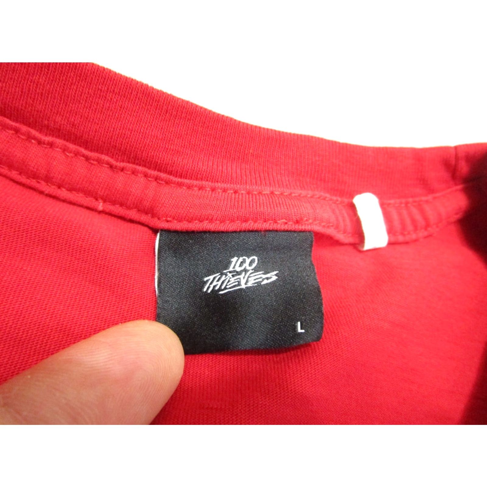 100 Thieves VINTAGE 100 Thieves Shirt Men Large Red Gaming Tee Adult Crew Neck Short Sleeve Graphic Print T-Shirt Size US L / EU 52-54 / 3 - 5 Thumbnail