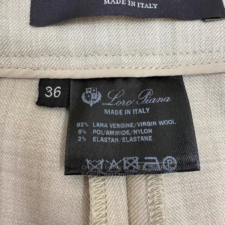 Loro Piana Loro Piana Oatmeal Wool Suit Pants Size 24" / US 00 / IT 34 - 4 Thumbnail