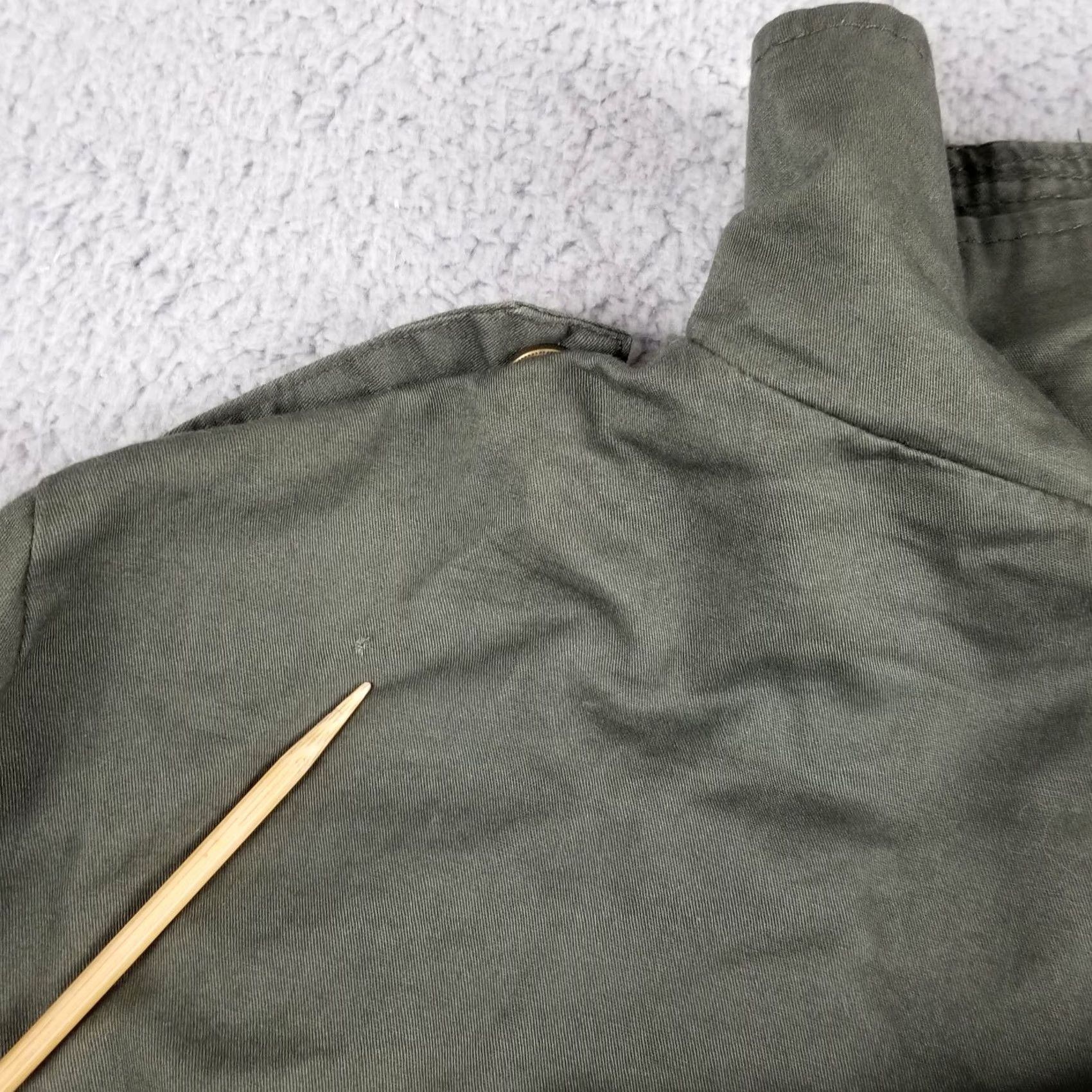 Vintage Wyldr Moto Style Army Zip Up Jacket Women's Size Small Green Military Jacket, Zipper, Breathable, 90s Theme, Regular Fit, Fall Winter, Women Size S / US 4 / IT 40 - 2 Thumbnail