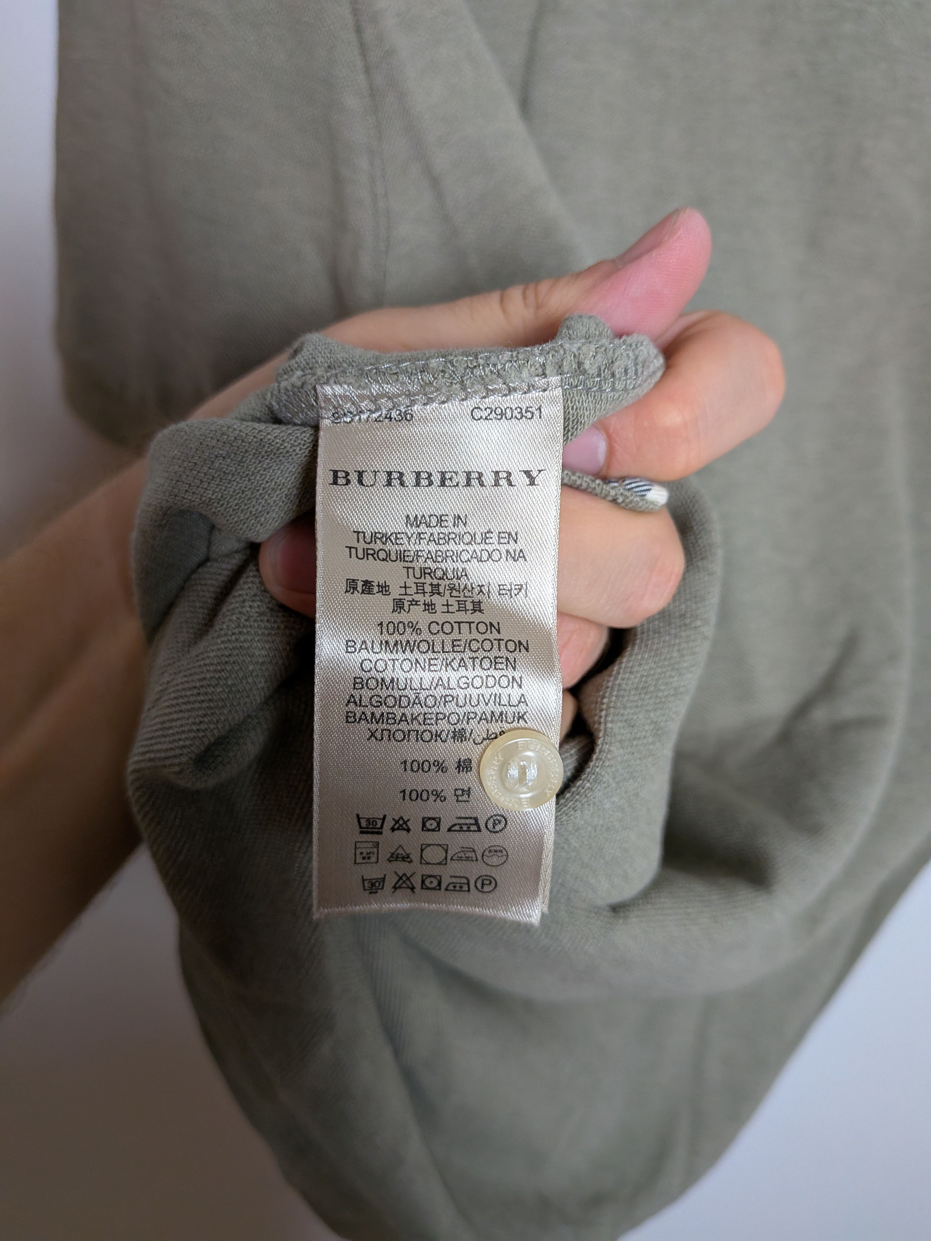 Burberry Burberry Olive Green Polo Shirt Size US M / EU 48-50 / 2 - 7 Thumbnail