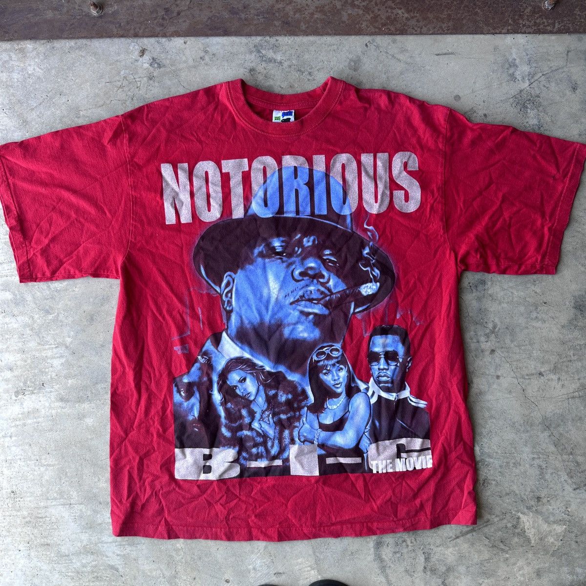 Vintage Notorious Big: The Movie Promo T-Shirt Size US XXL / EU 58 / 5 - 1 Thumbnail