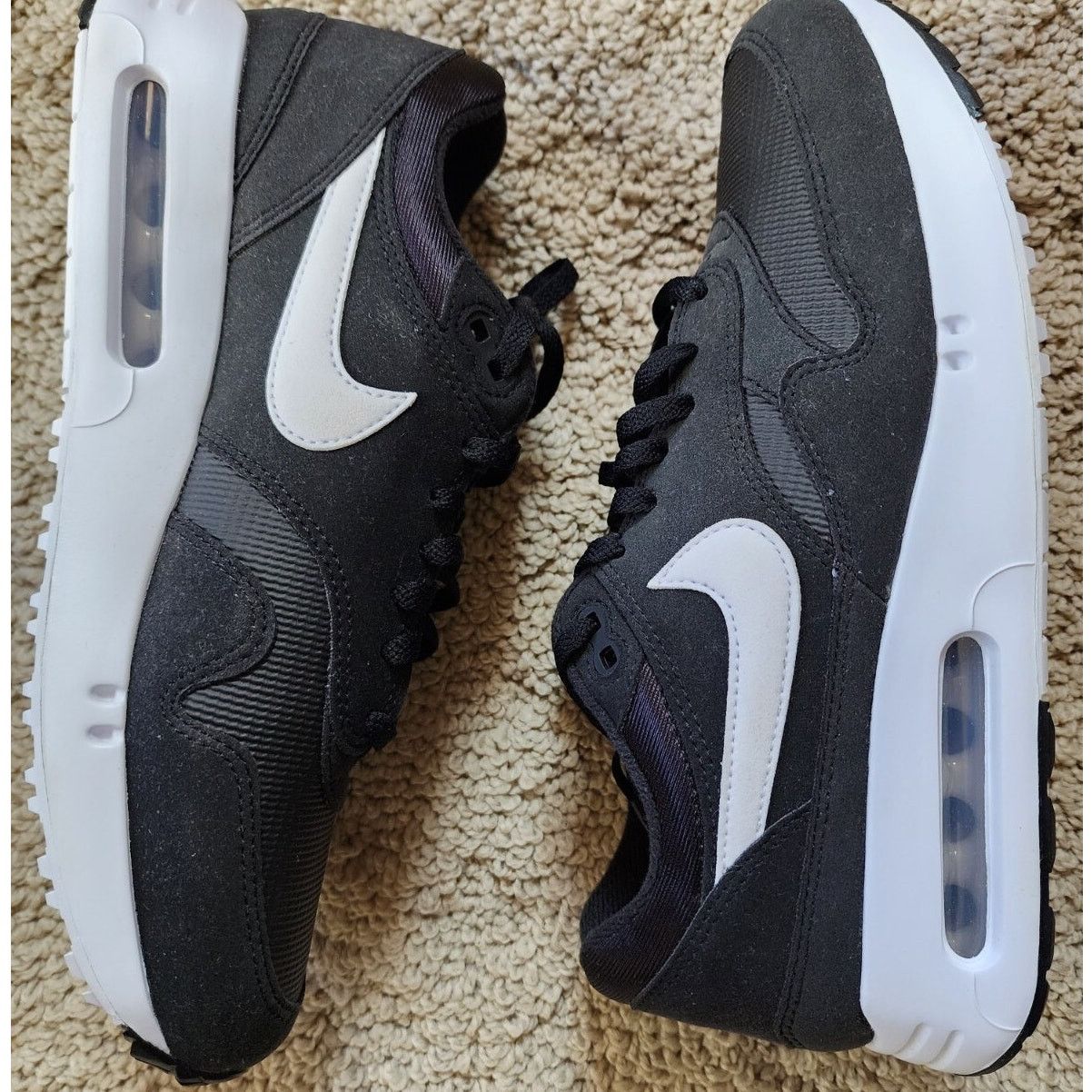 Nike Nike Air Max 1 '86 OG Golf Black White Pre-Owned Sz 9 Size US 9 / EU 42 - 1 Thumbnail