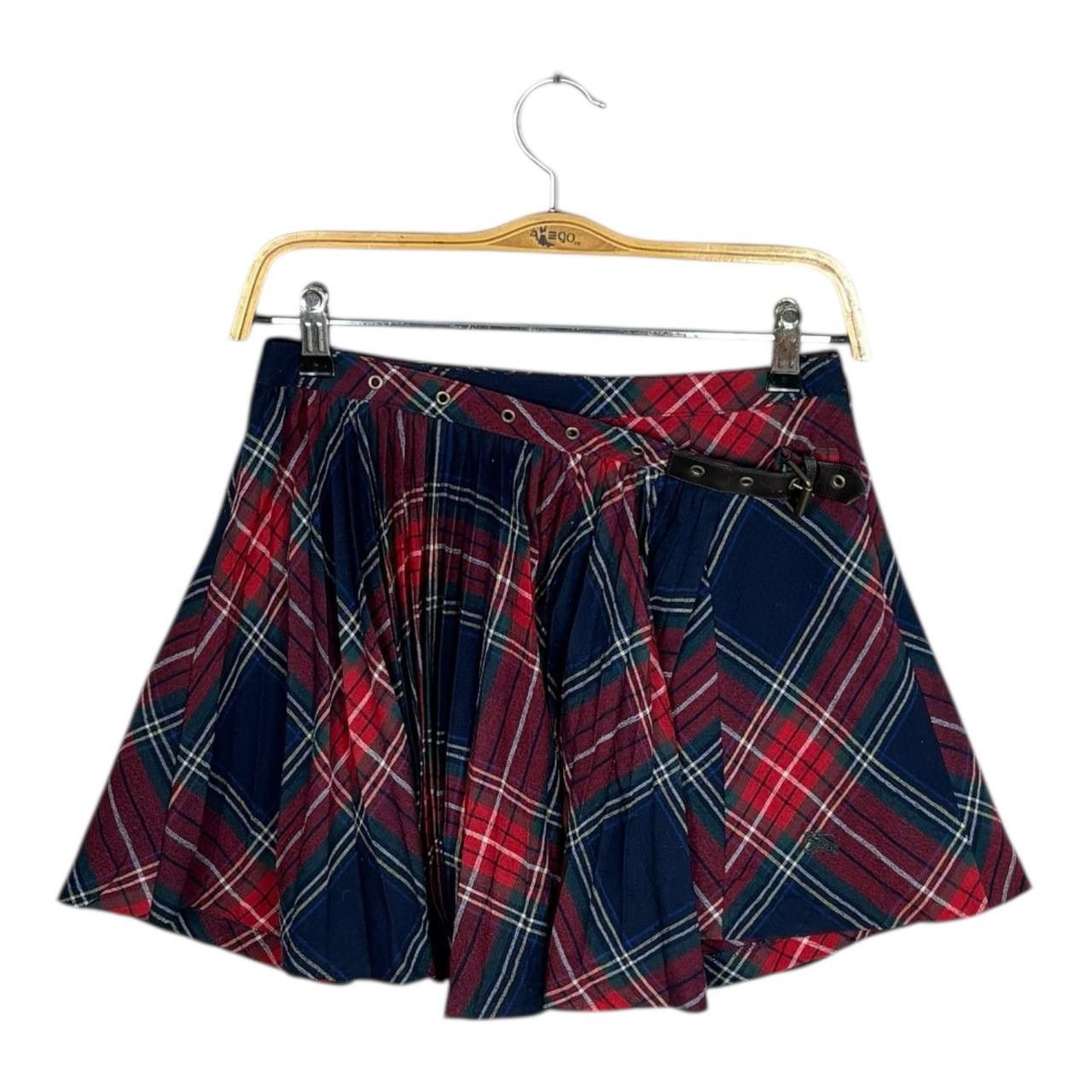 スカート Burberry Blue Label NovaCheck Skirt Belt Burberry Burberry Blue Label Skirt Nova Check Denim Belt | Grailed