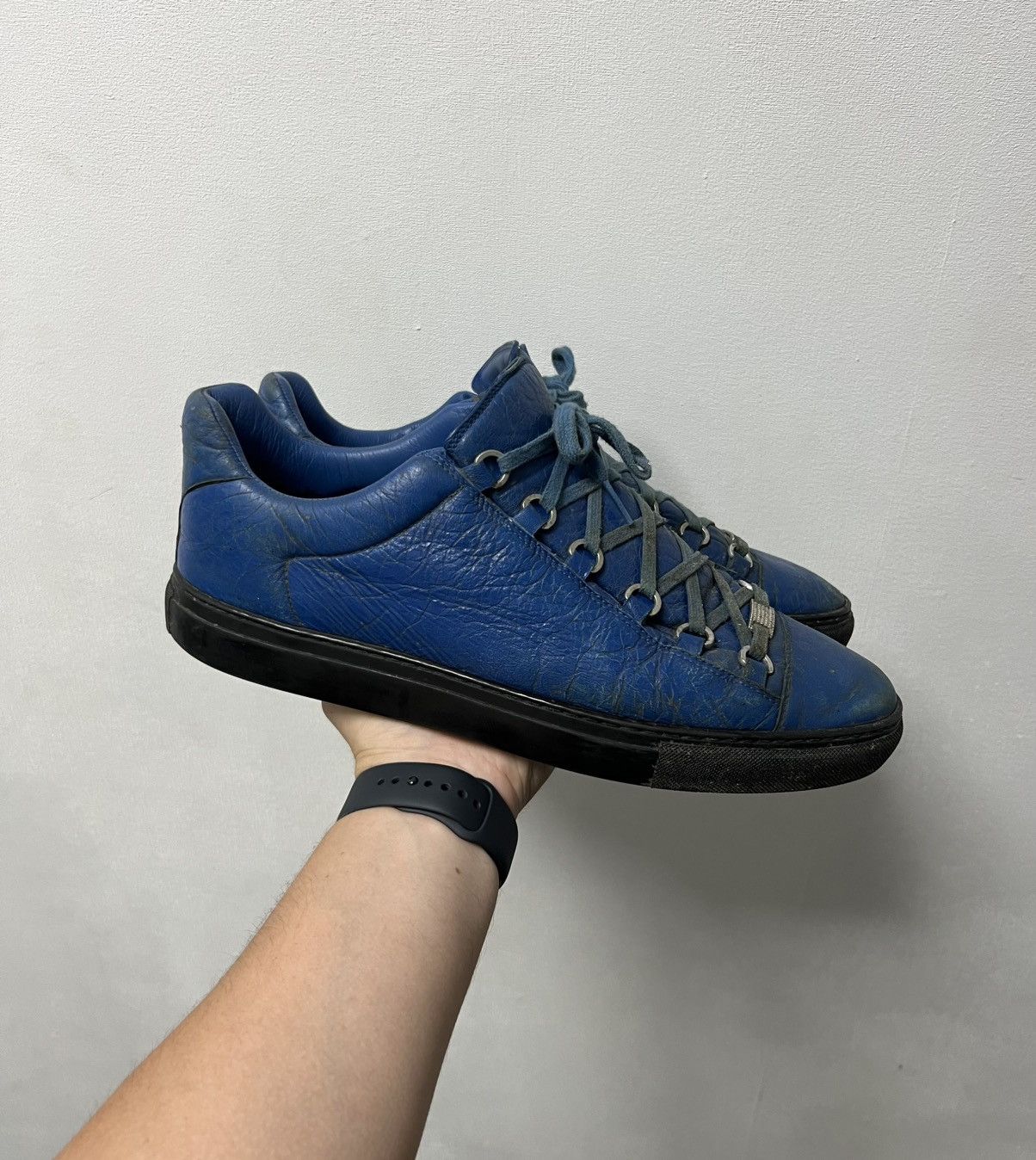 balenciaga arena スエード生地 Balenciaga Balenciaga Arena Low Top Blue | Grailed