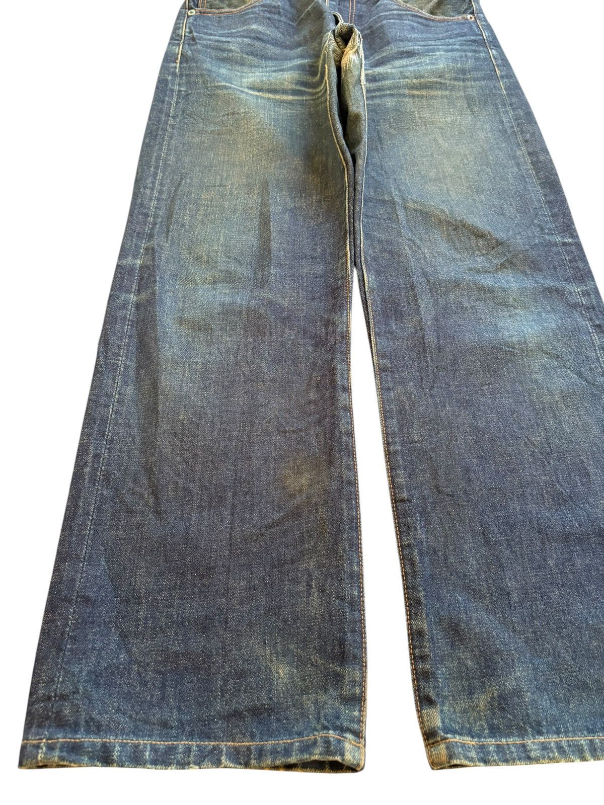 Levi's Vintage 80s Levis 502XX Big E Selvedge Mud Wash Loose Jeans Size US 31 - 7 Thumbnail