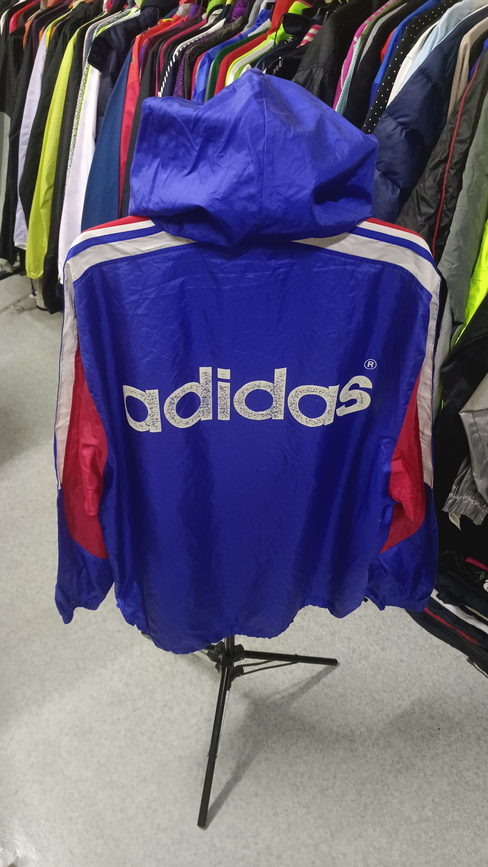 Adidas × Vintage Vintage Adidas x Descente Distressed Windbreaker Size US XL / EU 56 / 4 - 2 Thumbnail