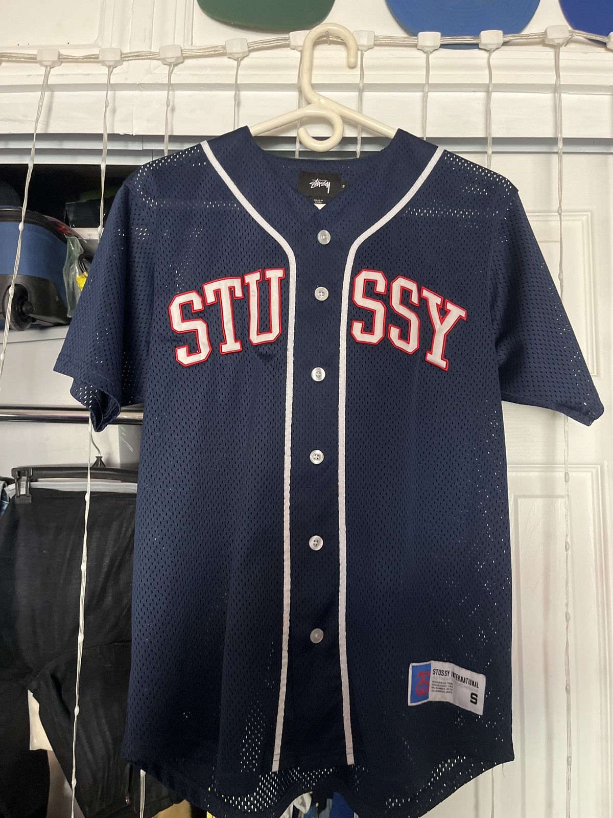 シャツ STUSSY INTERNATIONAL TEAM JERSEY M Buy Stussy StüSsy International Team Jersey 'Blue' - 1140370
