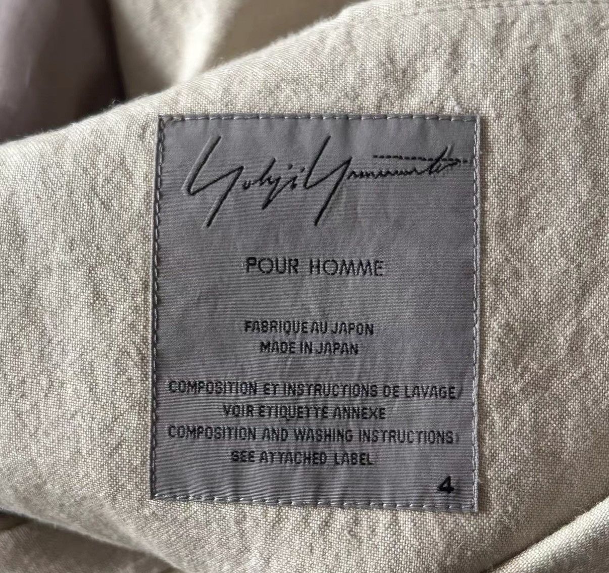 Yohji Yamamoto Yohji Yamamoto 16SS Side Stripe Linen Long Blazer K4 Size US XL / EU 56 / 4 - 6 Thumbnail