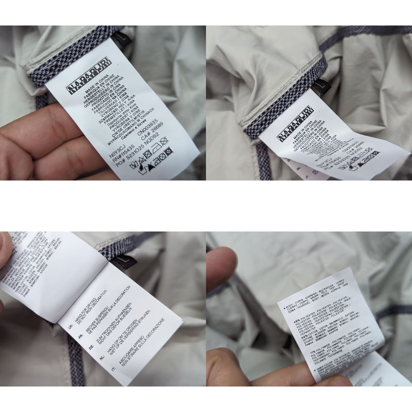Napapijri Napapijri Womens Parka Jacket Size L Gray Belted Pockets Cotton Canvas Long Sleeve Casual Coat Jacket Mens Womens Bestseller Size L / US 10 / IT 46 - 10 Thumbnail