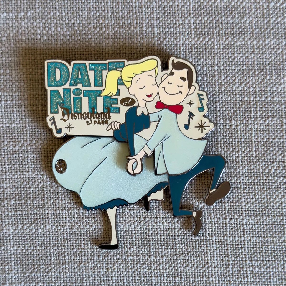 Disney Date Nite Disneyland 2016 Retro Couple Dancing Jumbo Pin LE Size ONE SIZE - 3 Thumbnail