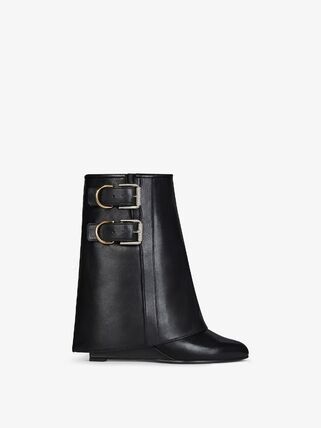 Givenchy o1lv12m0326 Shark Lock Ankle Buckle 60mm in Black Size US 8 / IT 38 - 1 Thumbnail